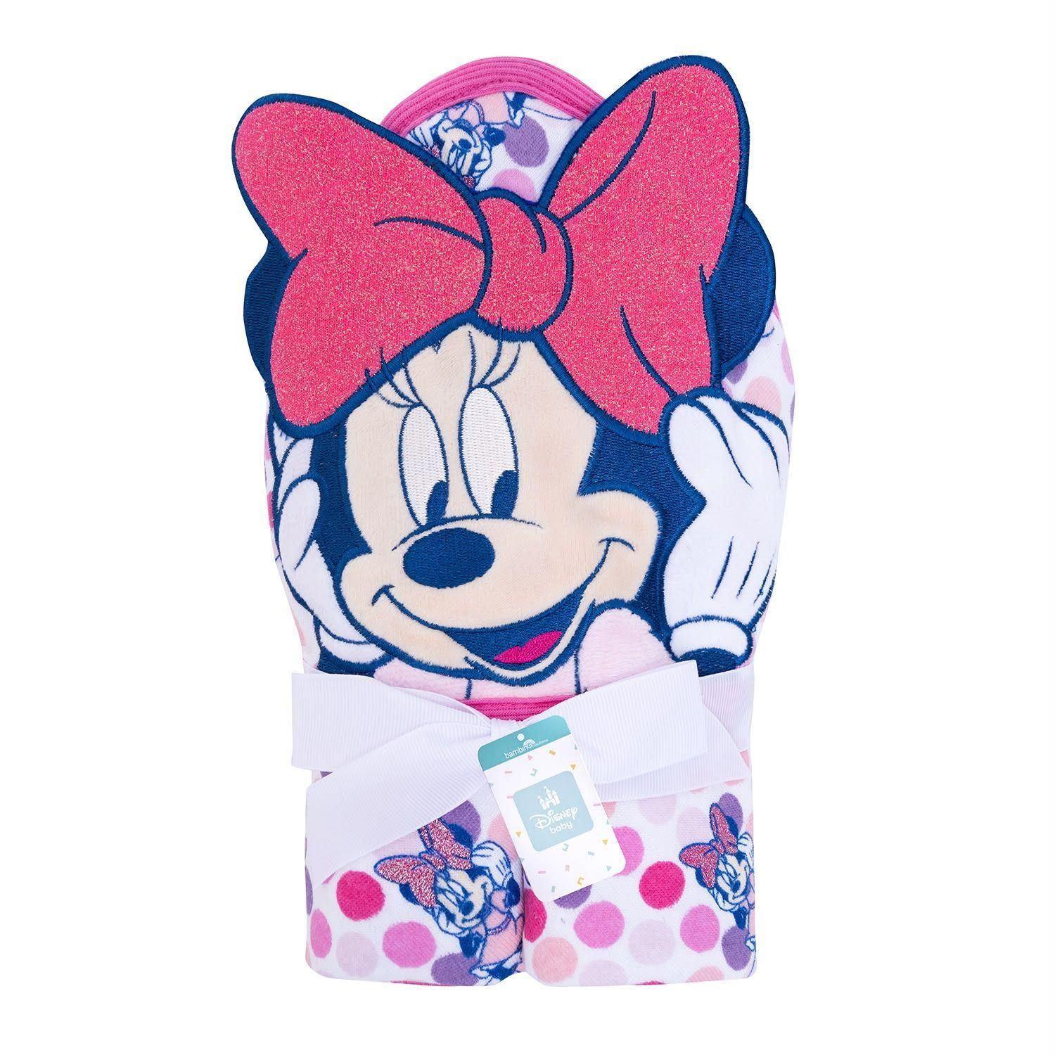 Toalla De Ba o Bebe Con Capucha Bambino Minnie Mouse-3
