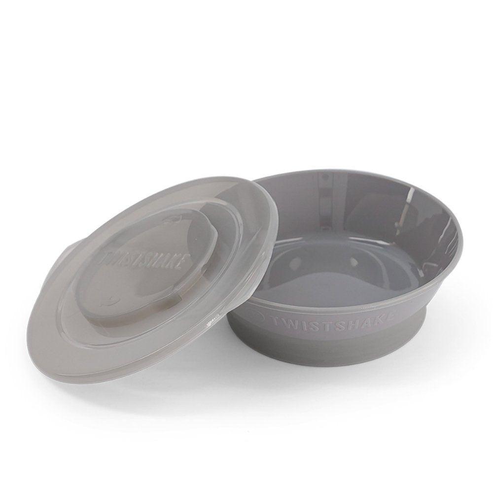 Bowl Para Comida con tapa Twistshake  Bebé Gris -0