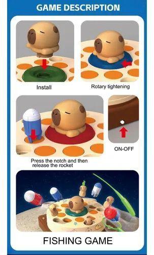 Juego De Mesa Pesca Milagrosa Giratorio Capibara-3