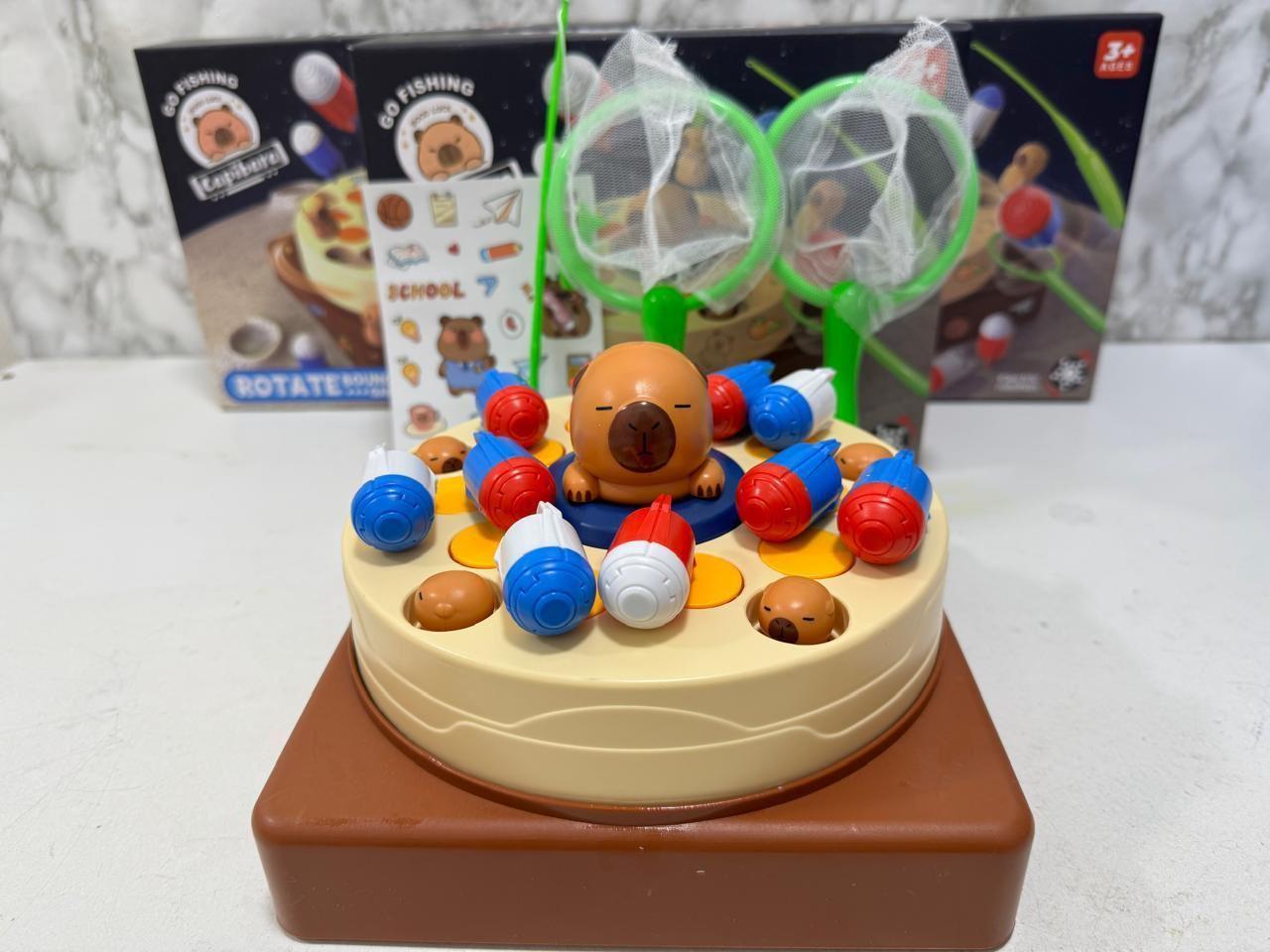 Juego De Mesa Pesca Milagrosa Giratorio Capibara-4