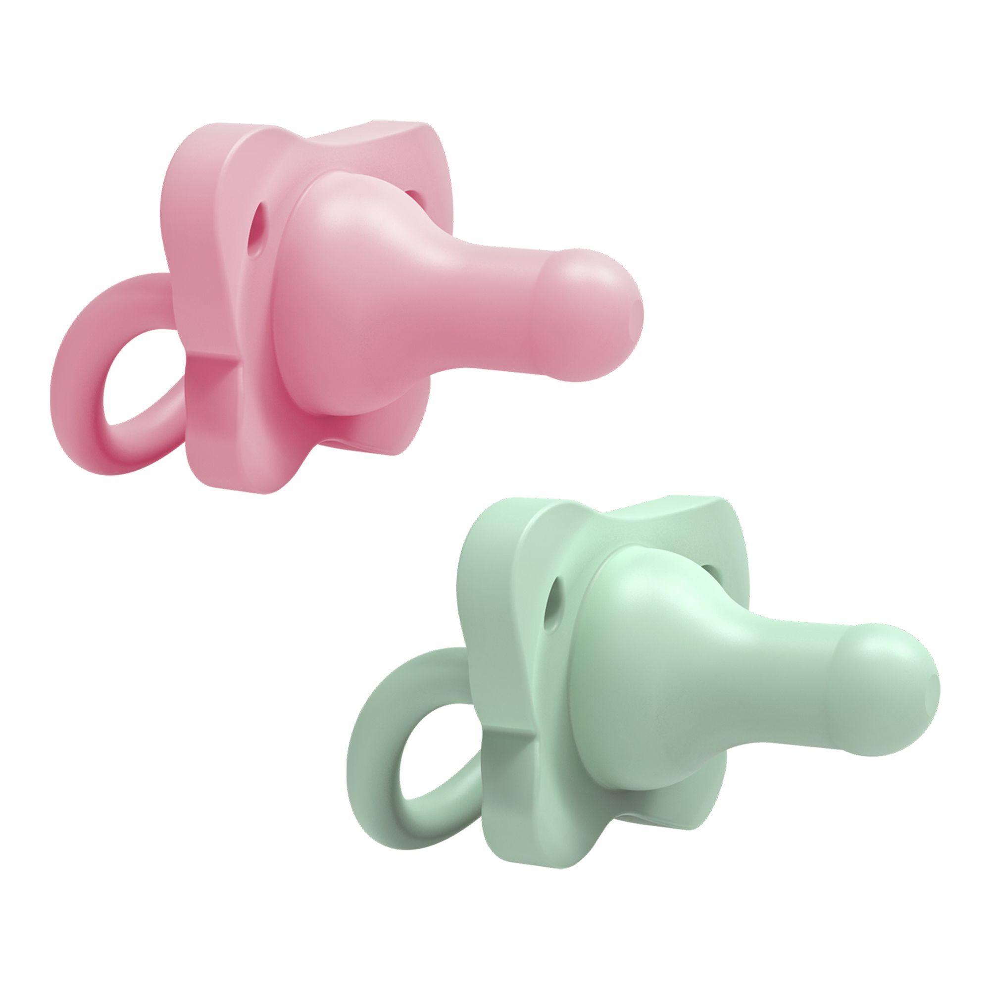 Chupete Silicona Dr Brown s 0 6 Meses Rosa Verde 2 Unid-0