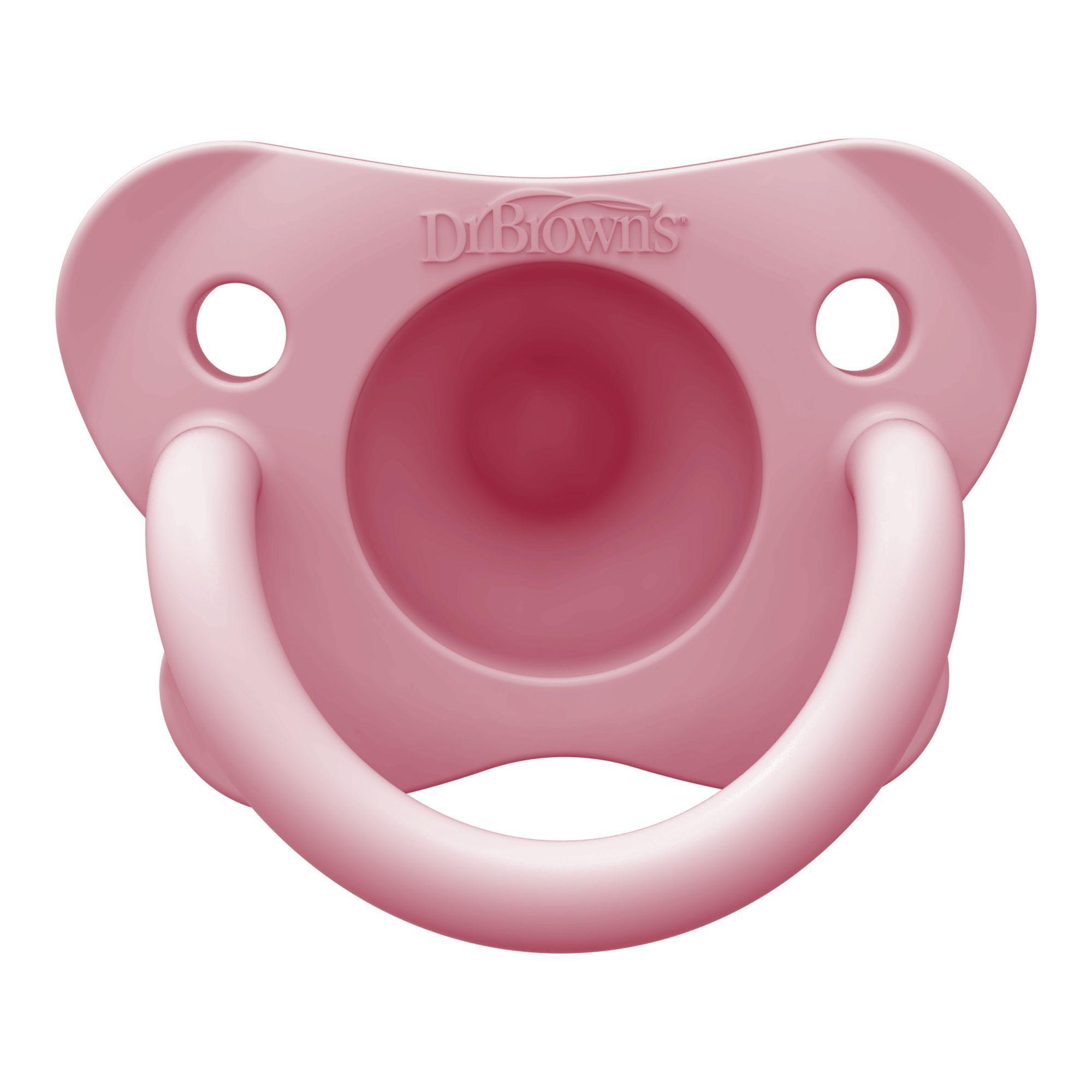 Chupete Silicona Dr Brown s 0 6 Meses Rosa Verde 2 Unid-5