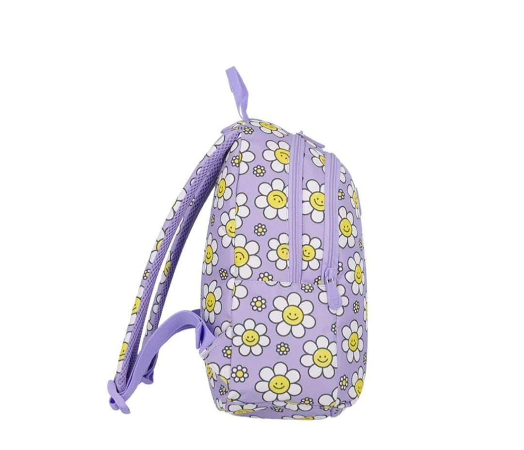 Mochila Escolar Infantil Homeschool Saxoline Floreada-2