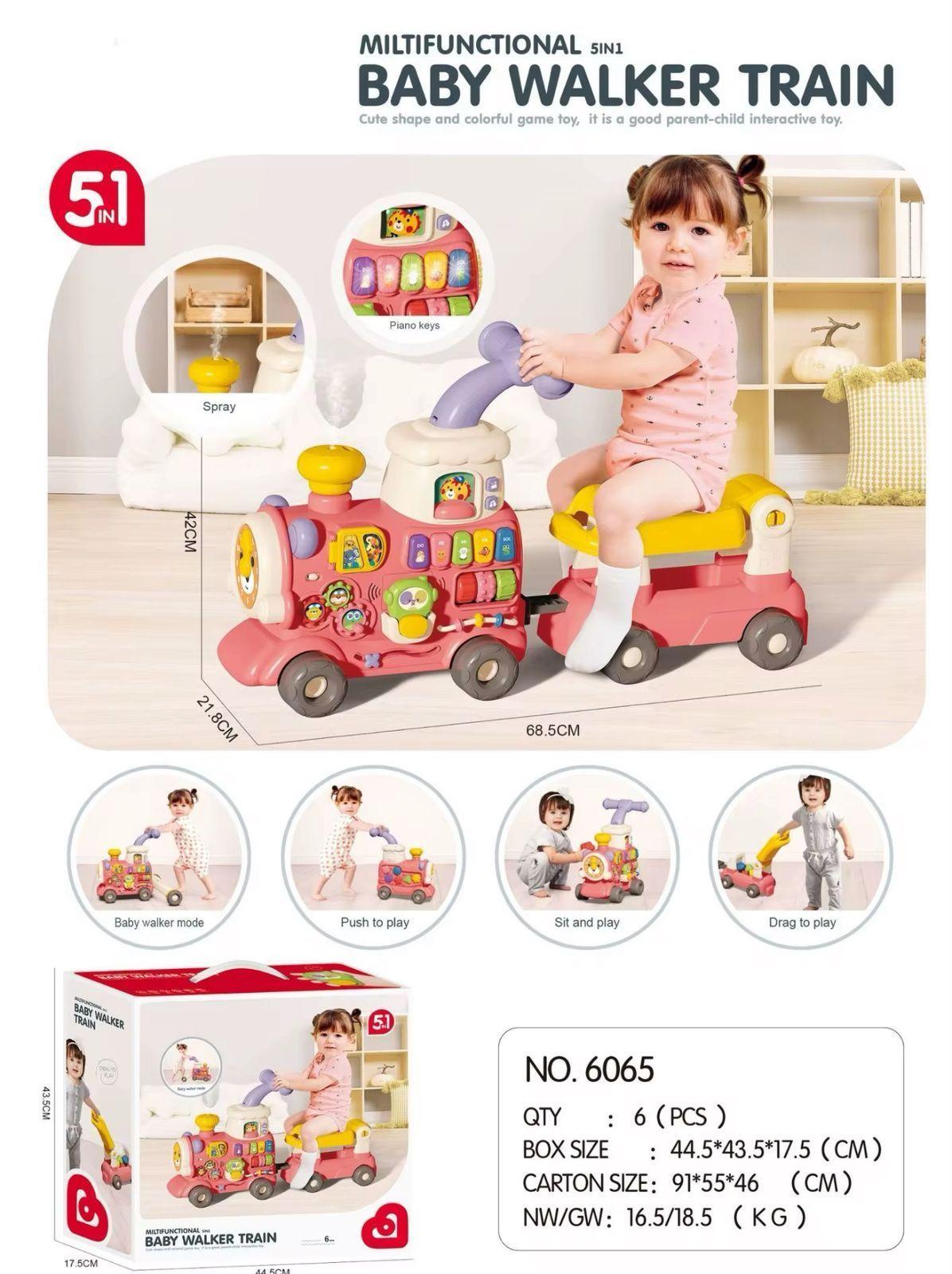 Caminadora Tren Bebé Corre Pasillo Primero Pasos 5 en 1 Musical-3