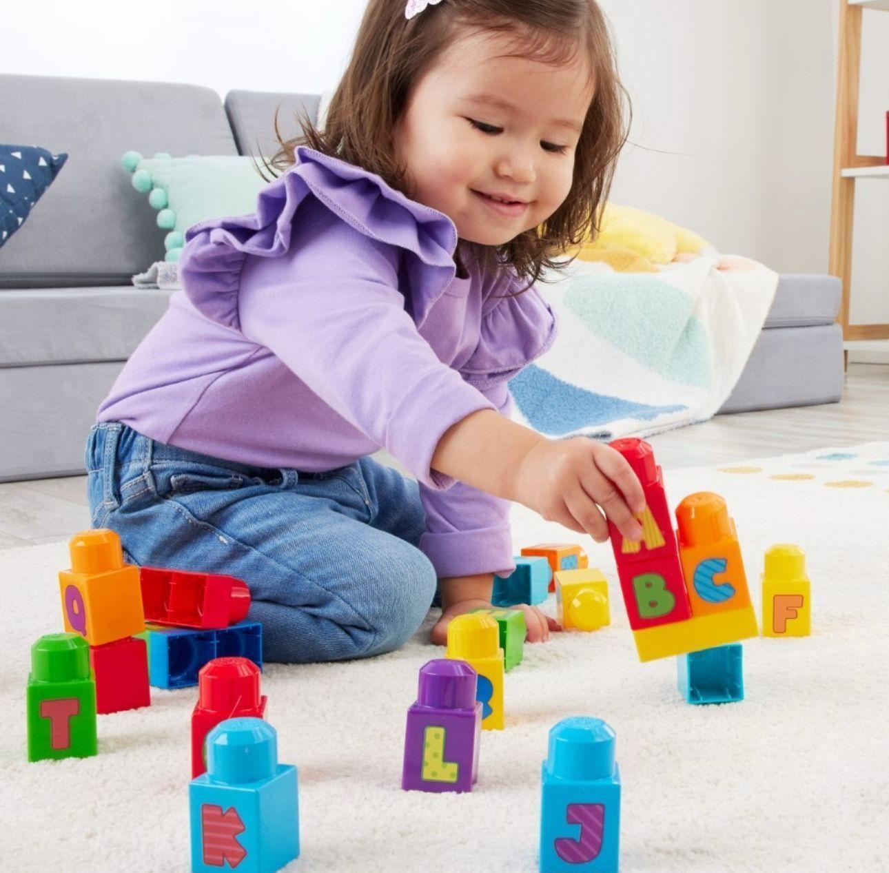 Mega Bloks Bloques Construcción Aprendizaje 30 Pzs + Bolsa-2