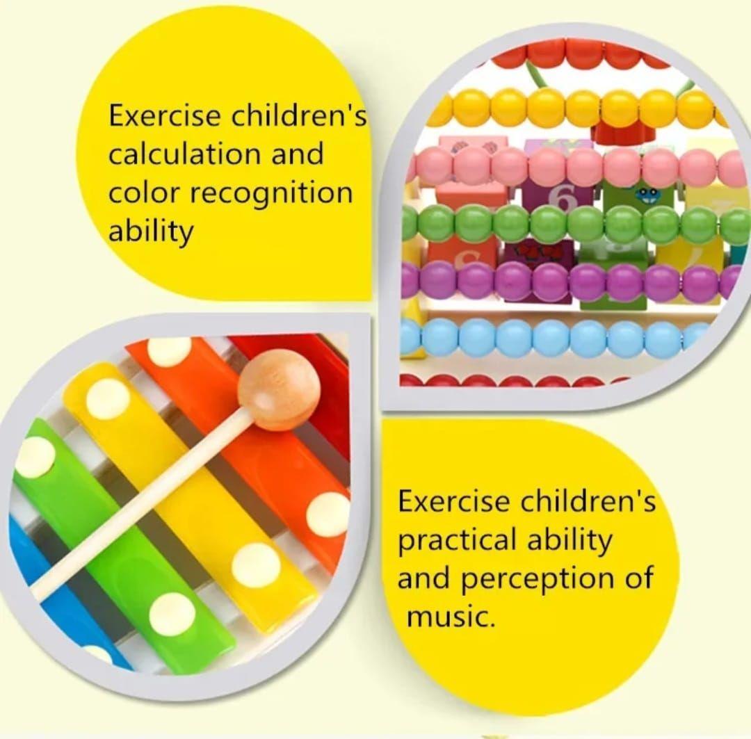 Juego Didactico Aprendizaje Abaco xilofono Madera-3