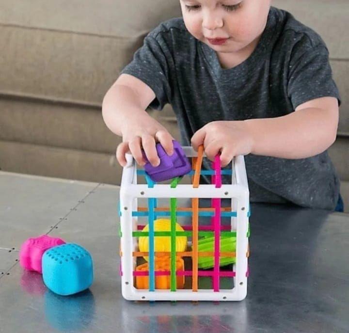 Juego Didáctico Cubo Sensorial Bebé Estimulación Temprana-3
