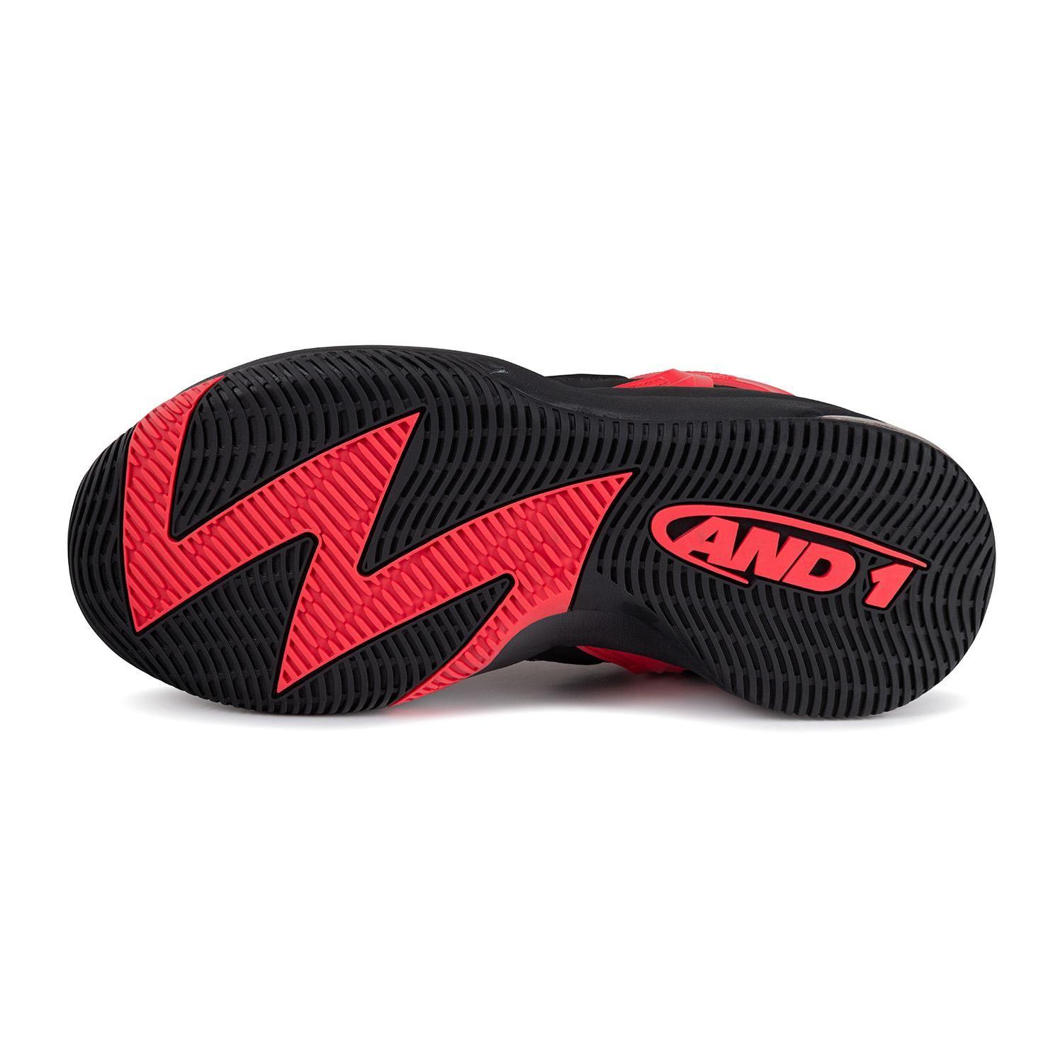 Zapatillas Adultos And1 Turnaround Negro Rojo-2