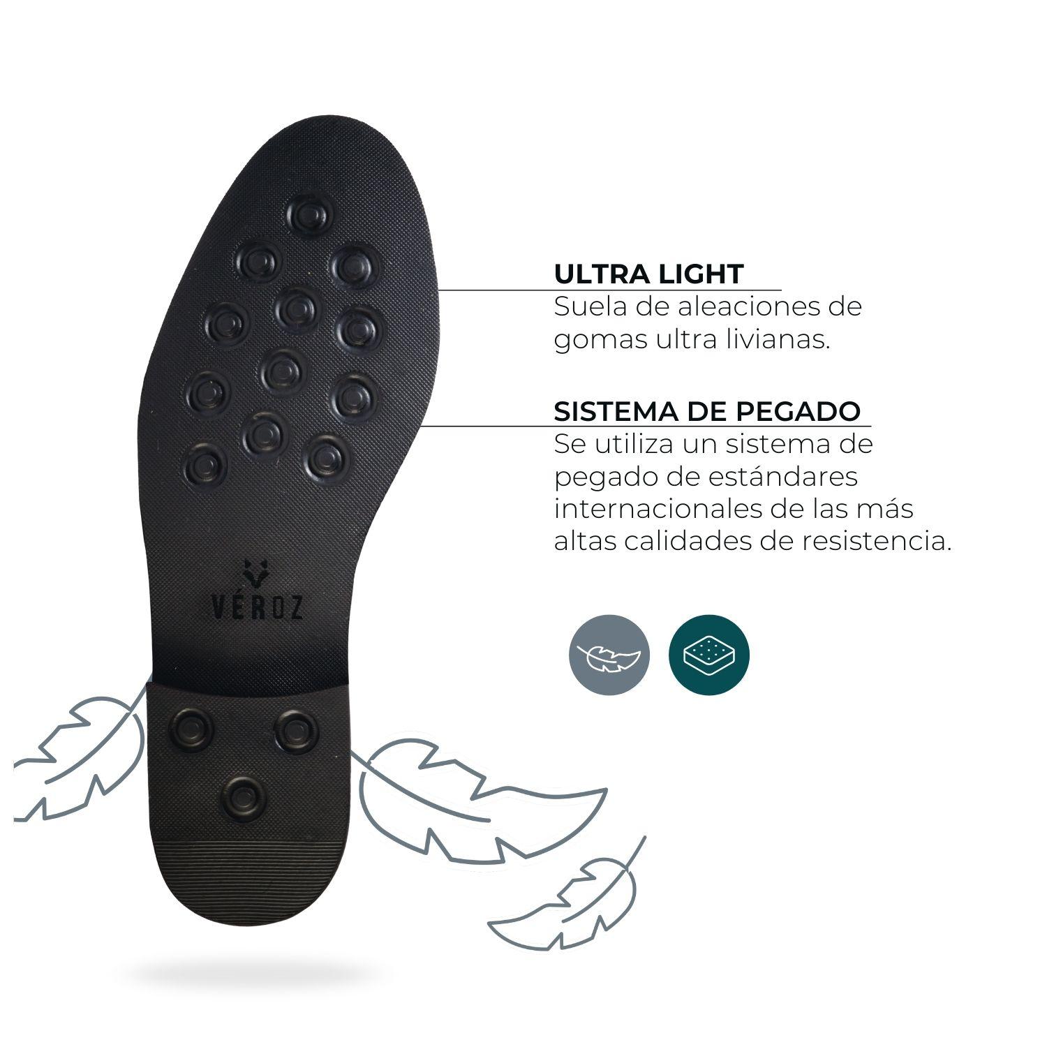 Zapato Cuero Hombre Véroz Golden Gate Light - Avellana-5