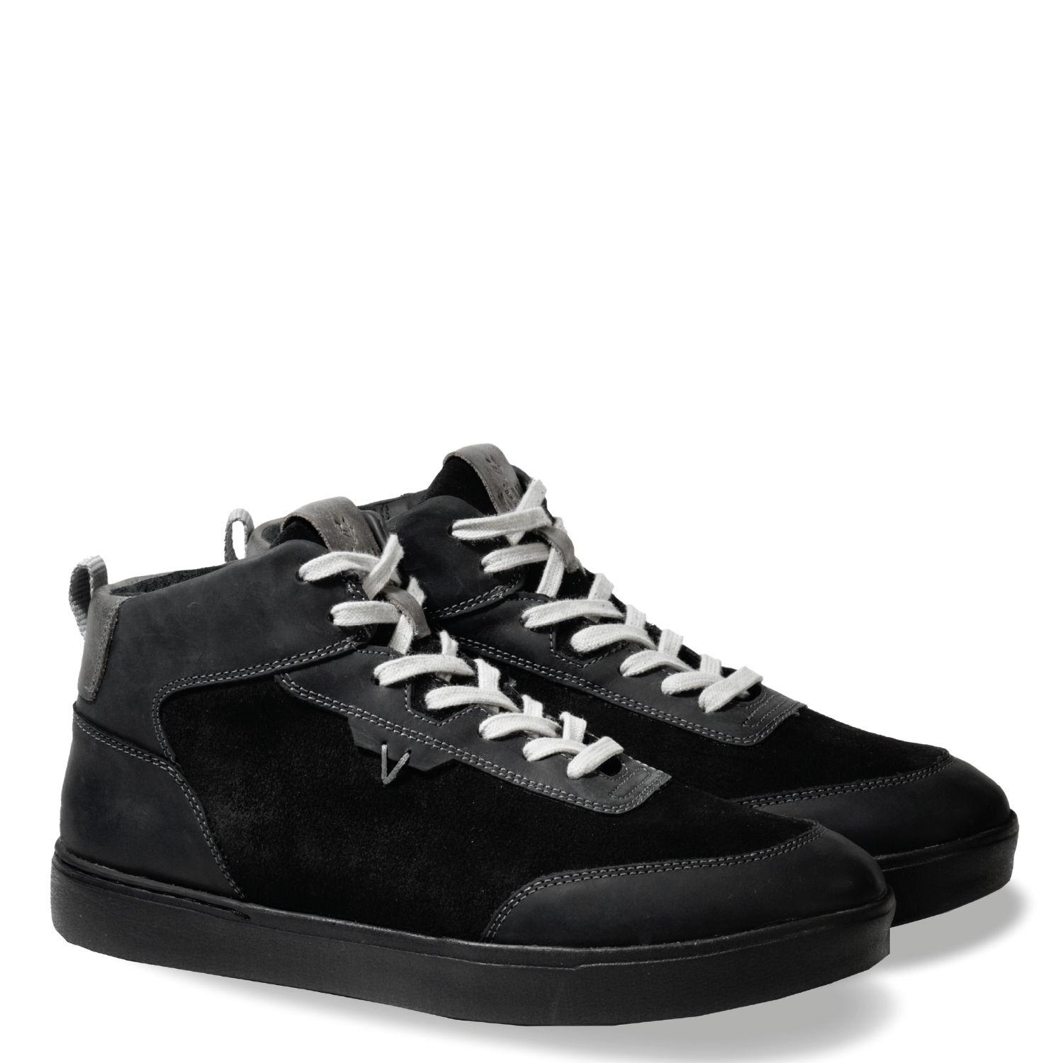 Zapatilla Hombre De Cuero Trend Mid Light Negro Véroz-1