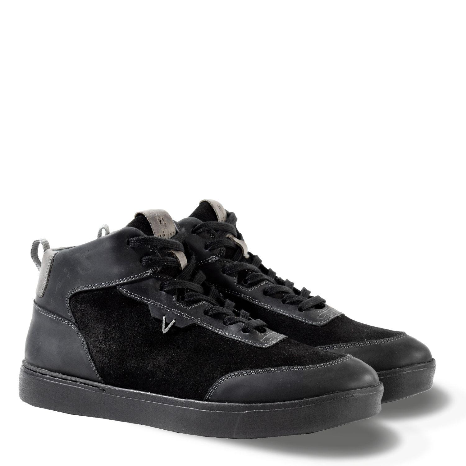 Zapatilla Hombre De Cuero Trend Mid Light Negro Véroz-1