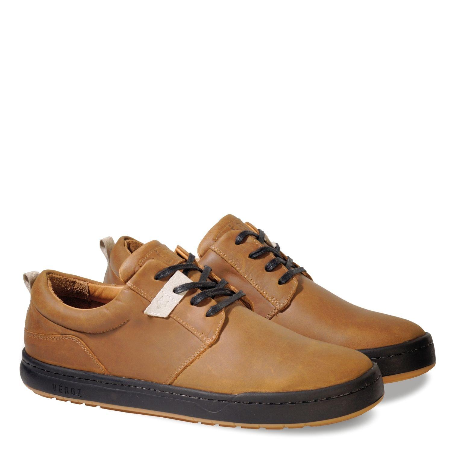 Zapatilla Cuero Hombre Véroz Russky - Tabaco-1