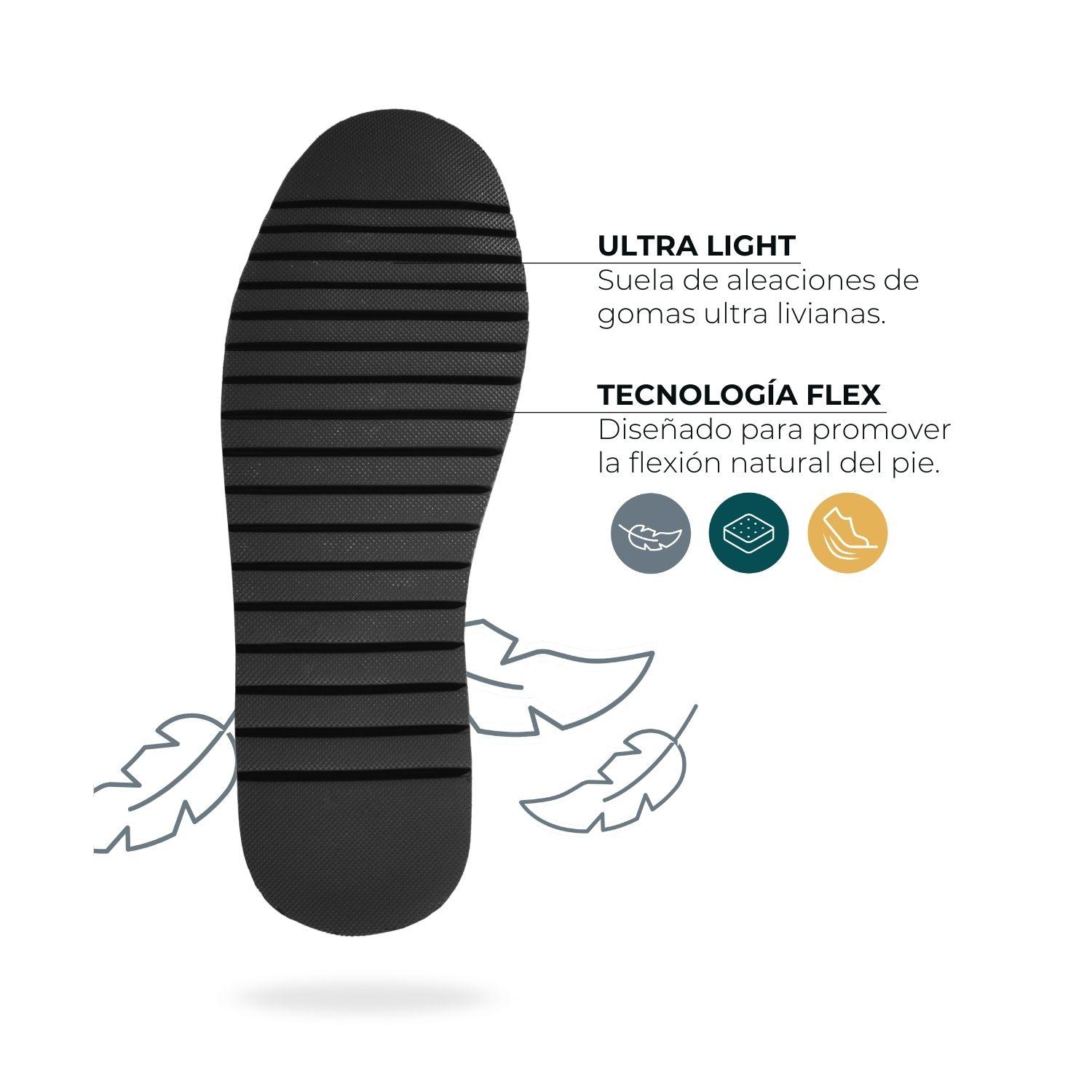Zapato Mid Cuero Hombre Véroz Milenio Mid Light - Tabaco-5