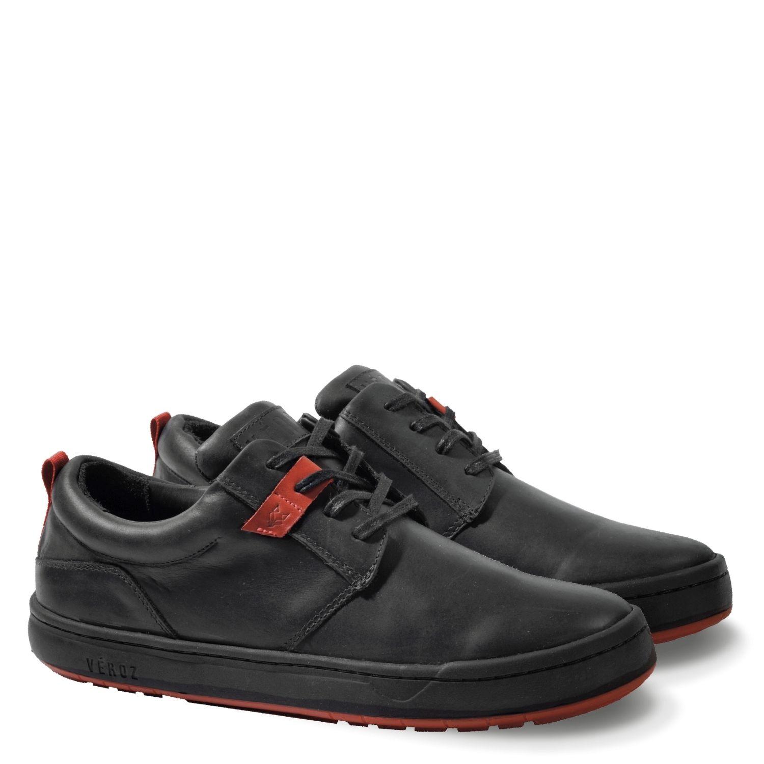 Zapatilla Cuero Hombre Véroz Russky - Negro-1
