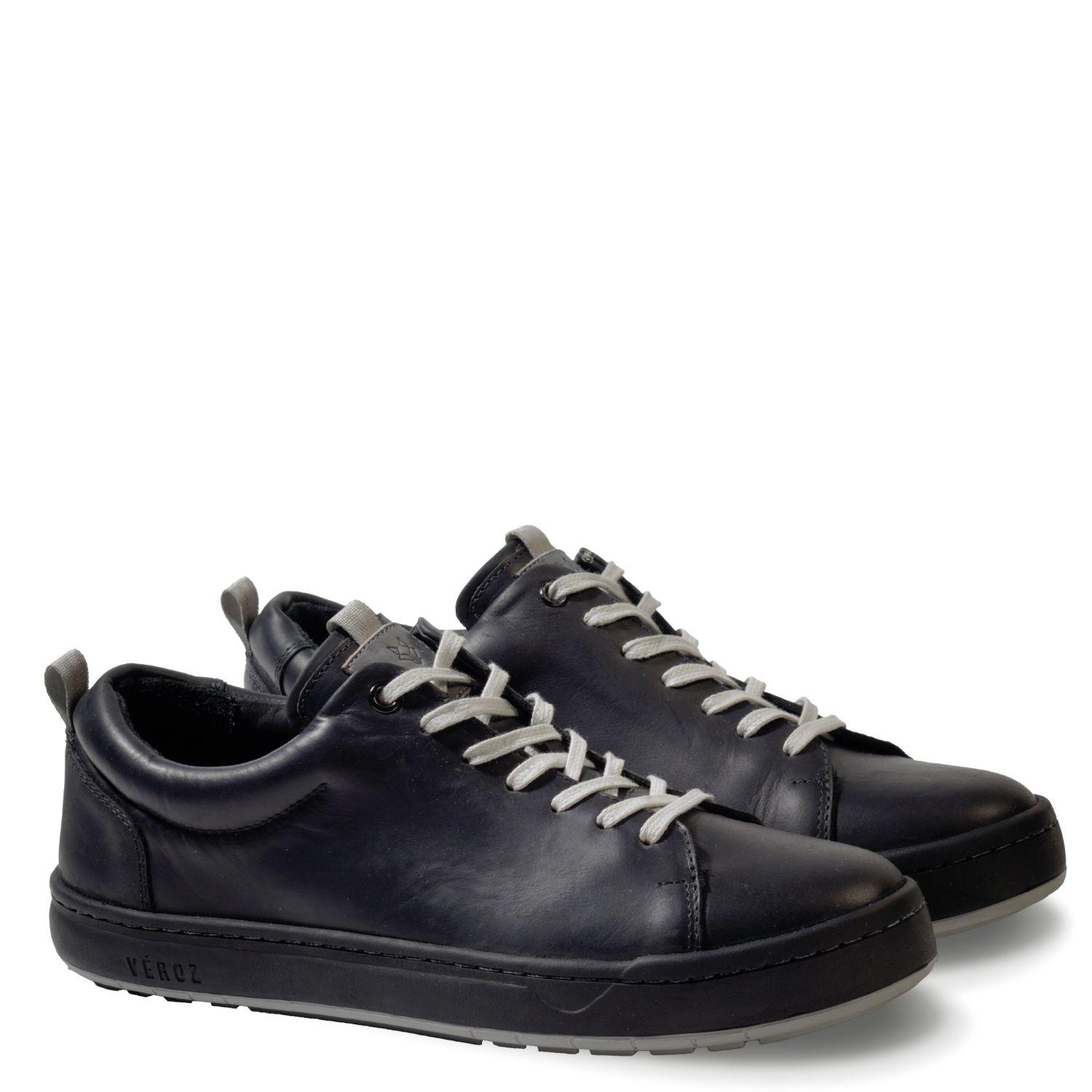 Zapatilla Hombre De Cuero Rialto Negro Véroz-2
