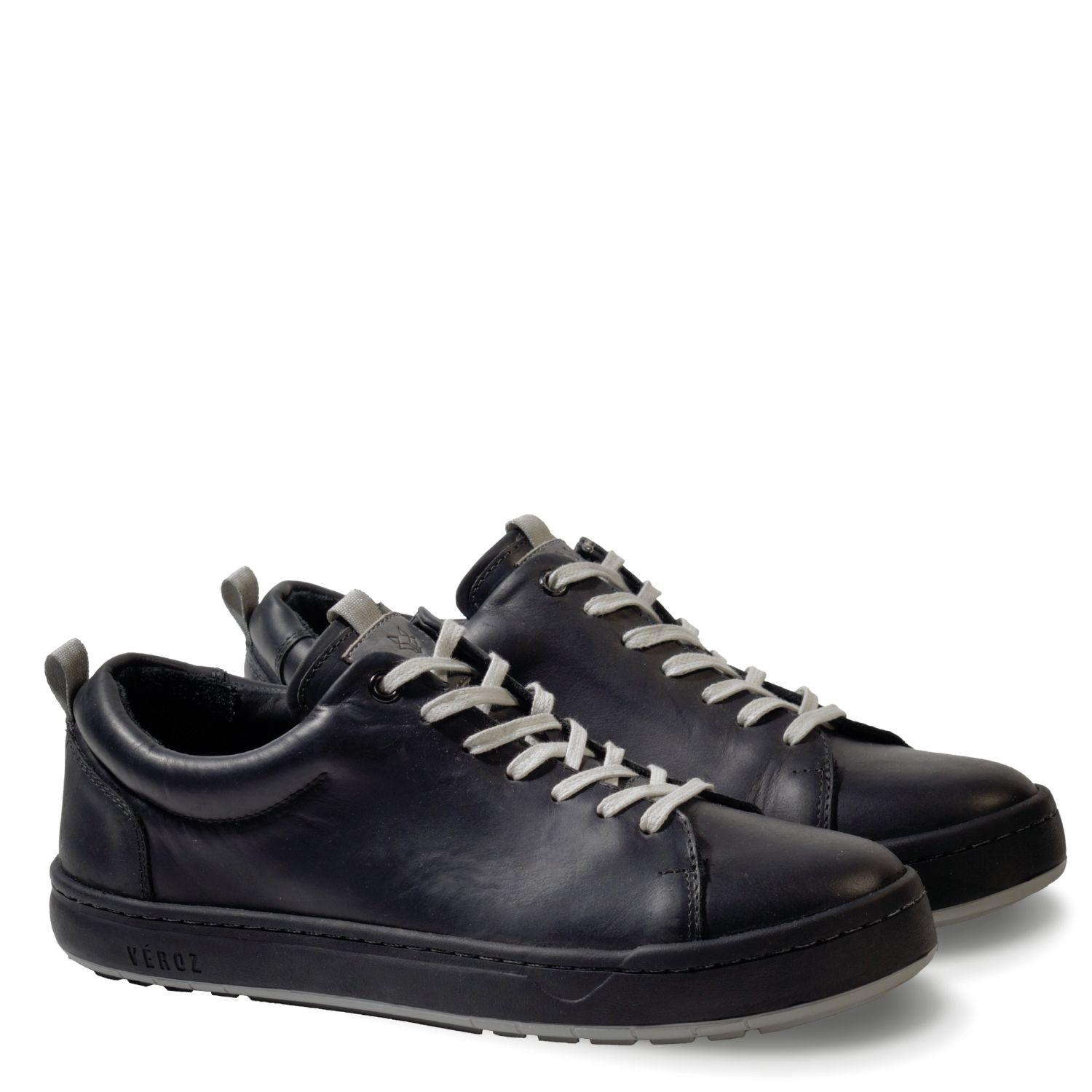 Zapatilla Hombre De Cuero Rialto Negro Véroz-3