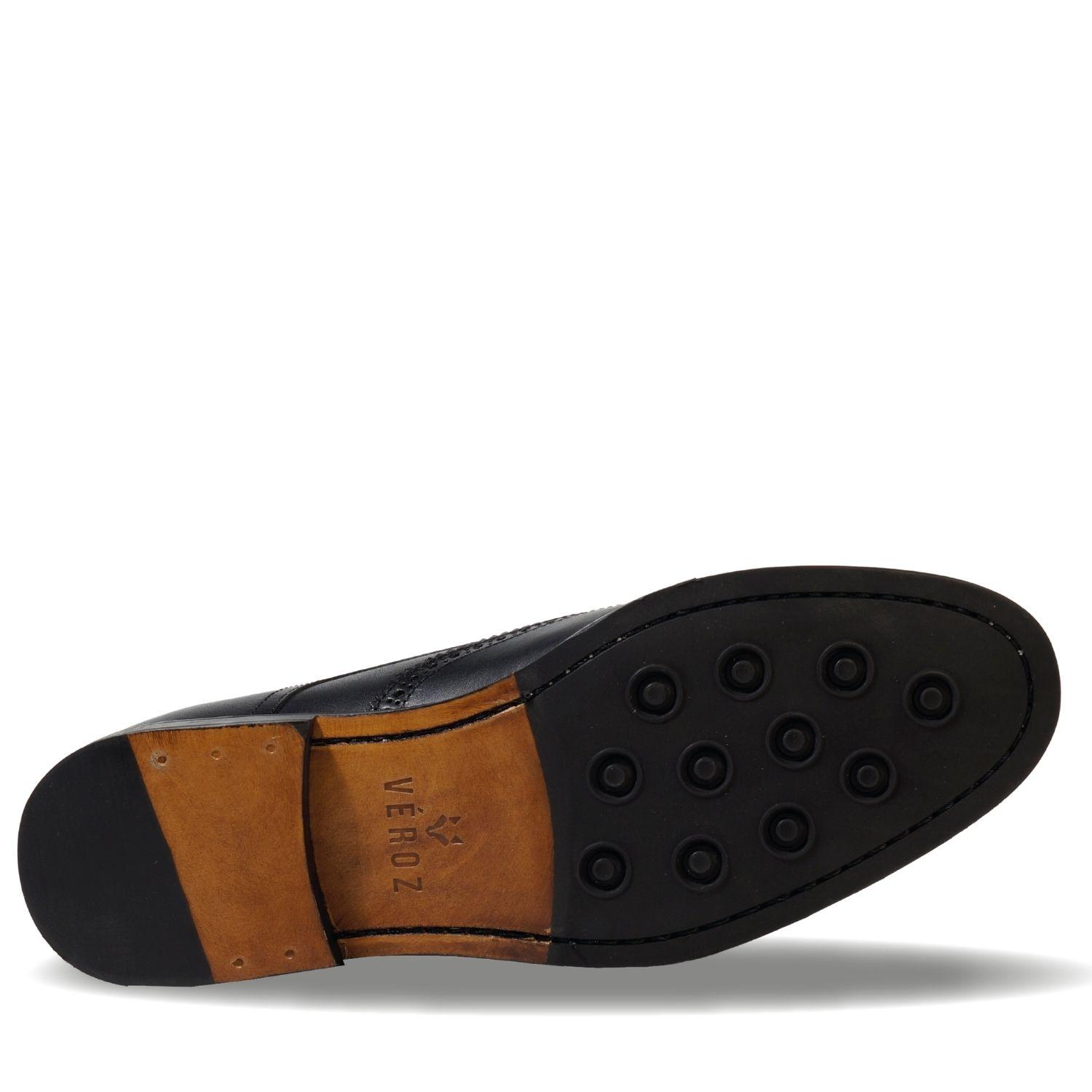 Zapato Cuero Hombre Véroz Brooklyn - Negro-2