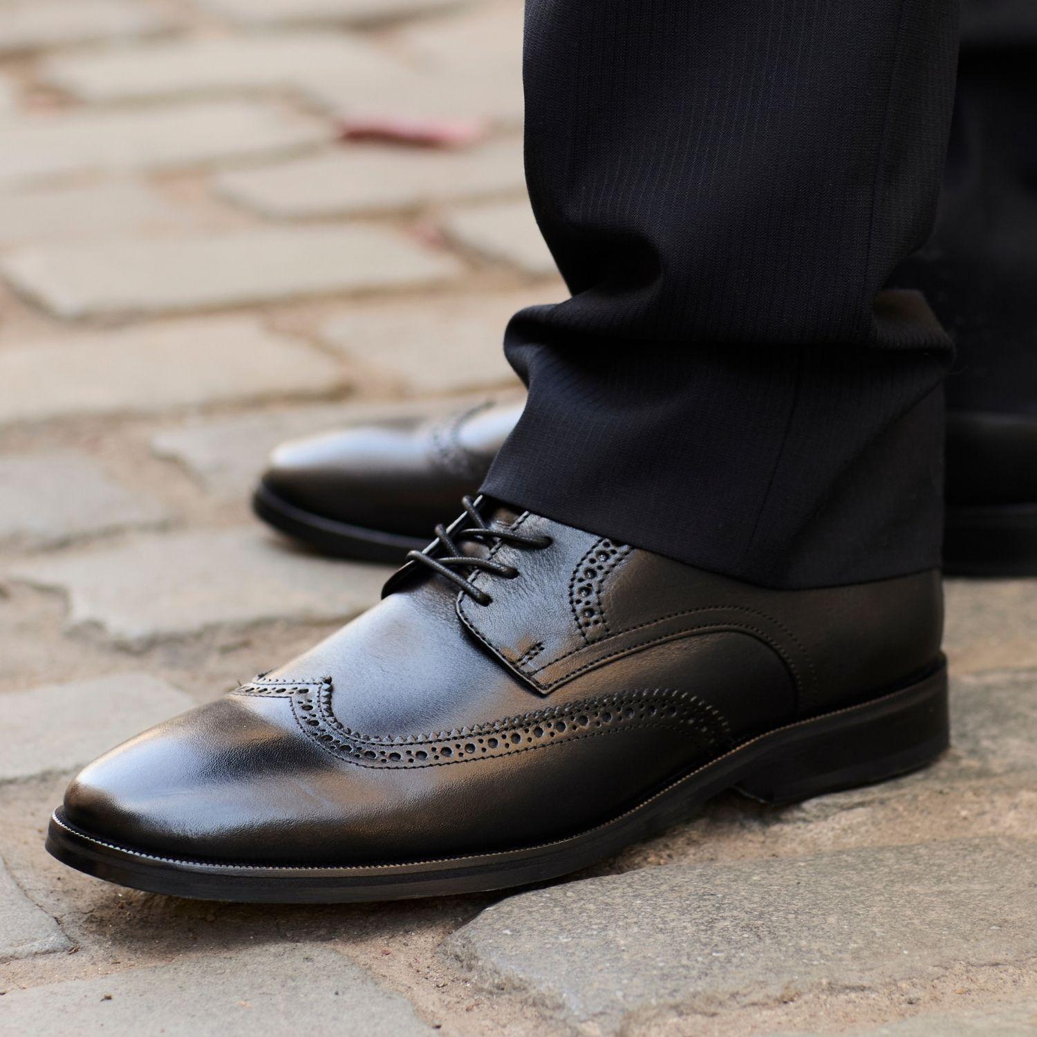 Zapato Cuero Hombre Véroz Brooklyn - Negro-4