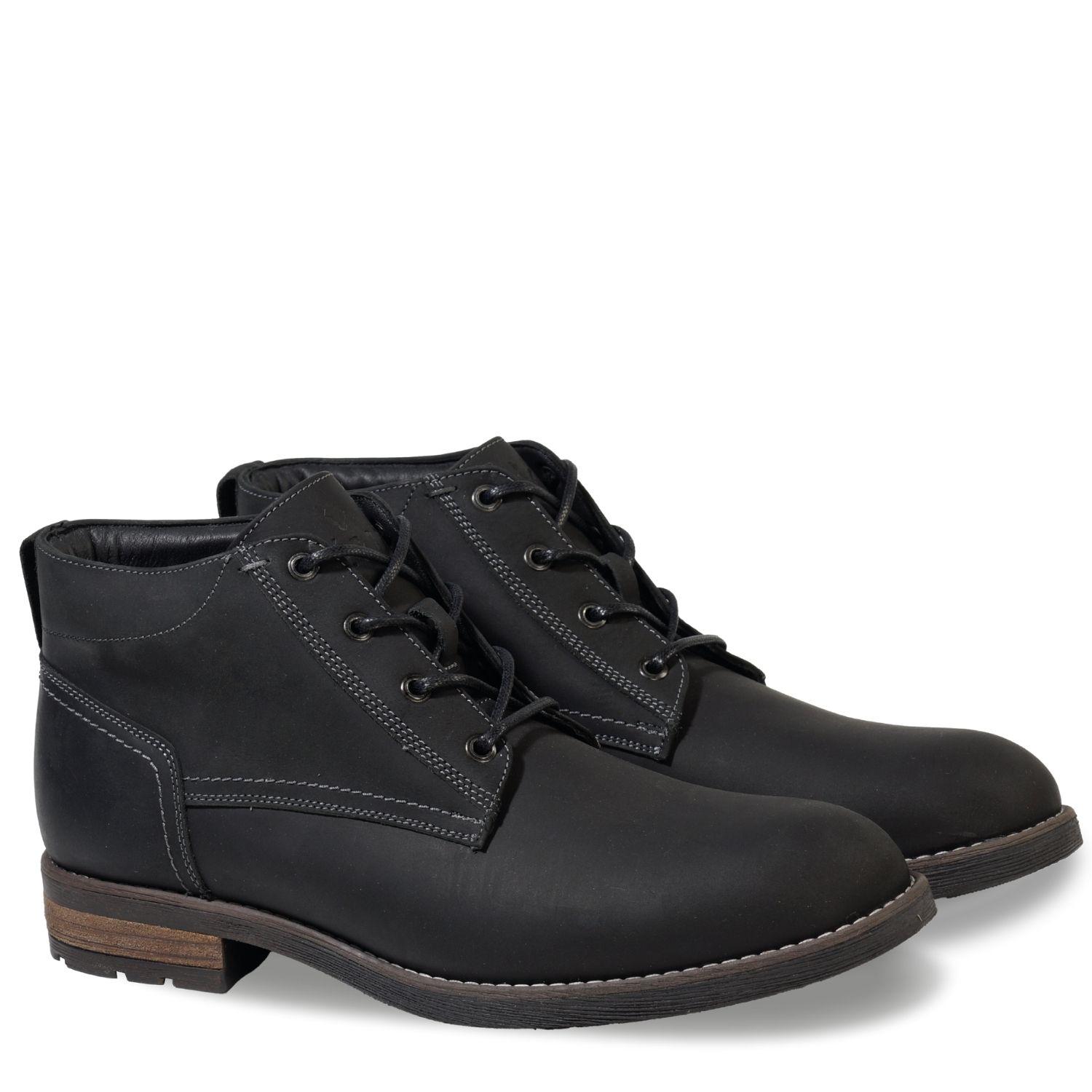 Botin Mid Cuero Hombre Véroz Torri - Negro-1