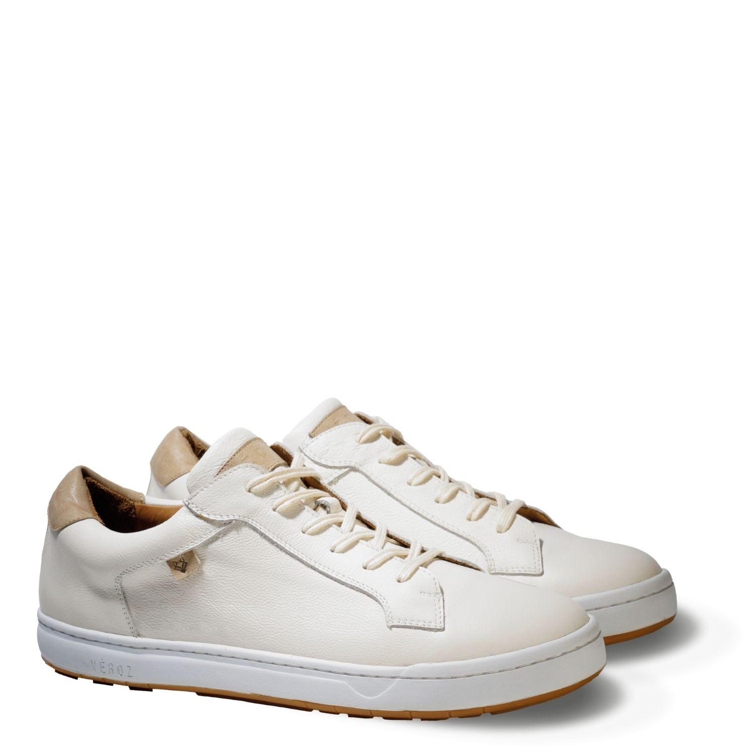 Zapatilla Cuero Hombre Véroz Vecchio - Blanco-1