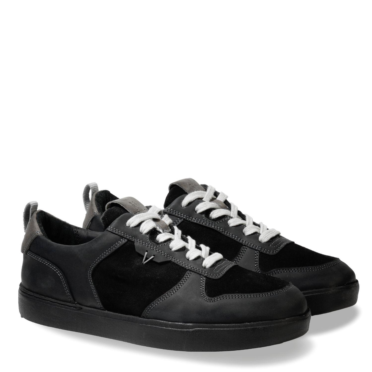 Zapatilla Hombre De Cuero Trend Light Negro Véroz-1