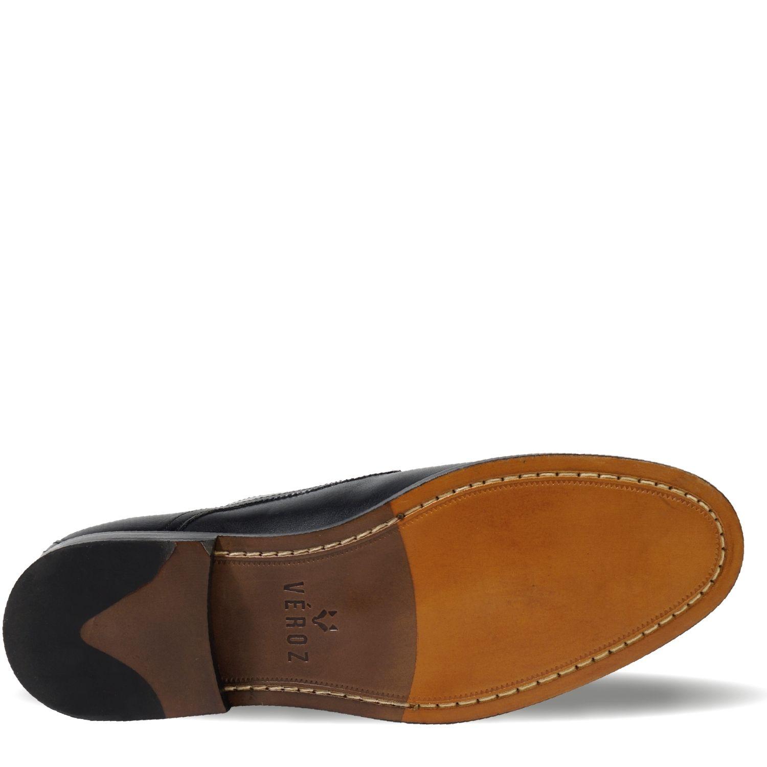 Zapato Hombre De Cuero Gran Belt Negro Véroz-2
