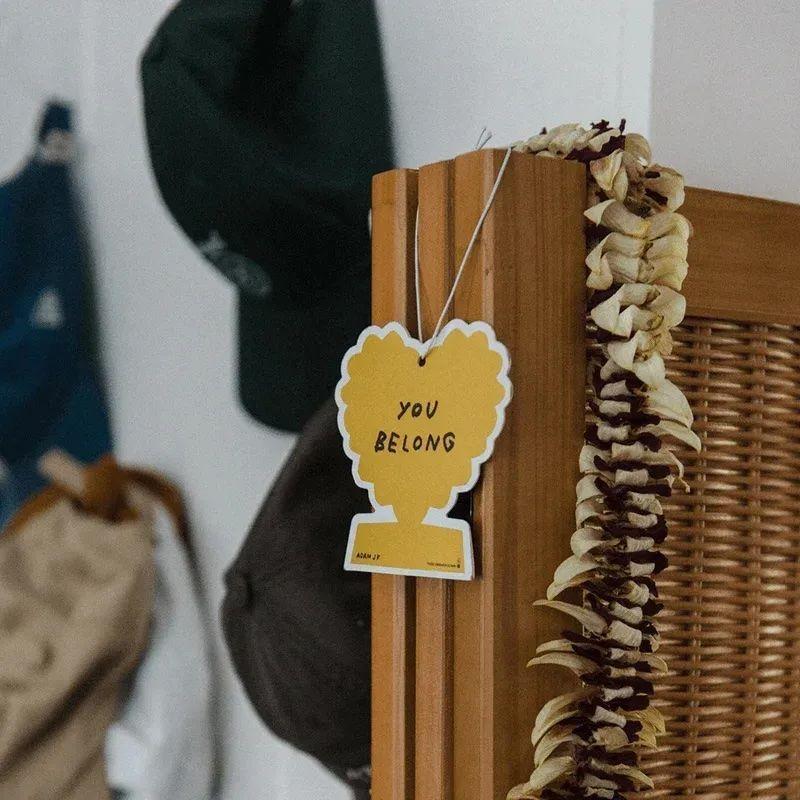 Ambientador Auto Colgante You Belong Adam Jk Amarillo Lavanda-2