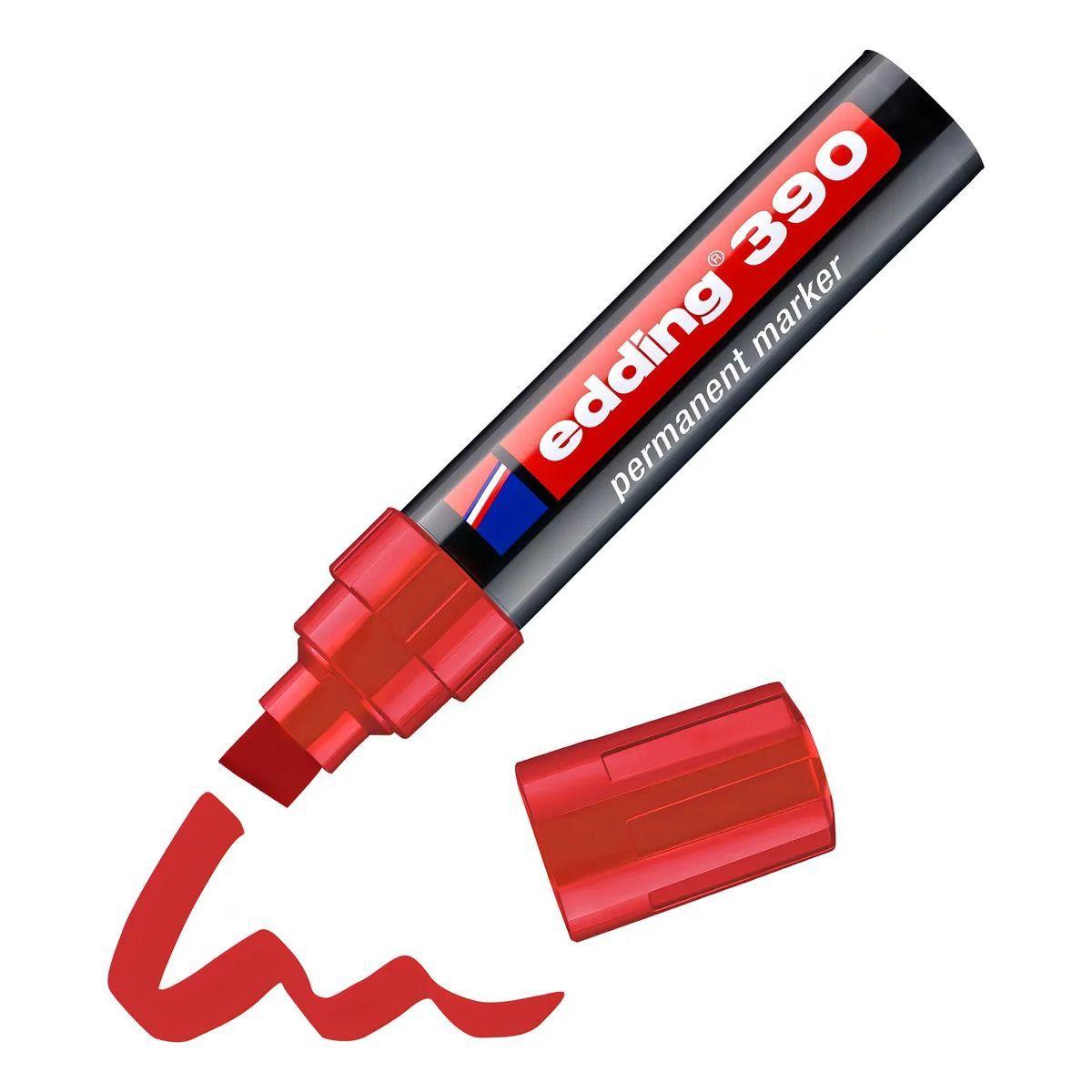 Marcador Recargable Permanente Edding 390 Color Rojo-0