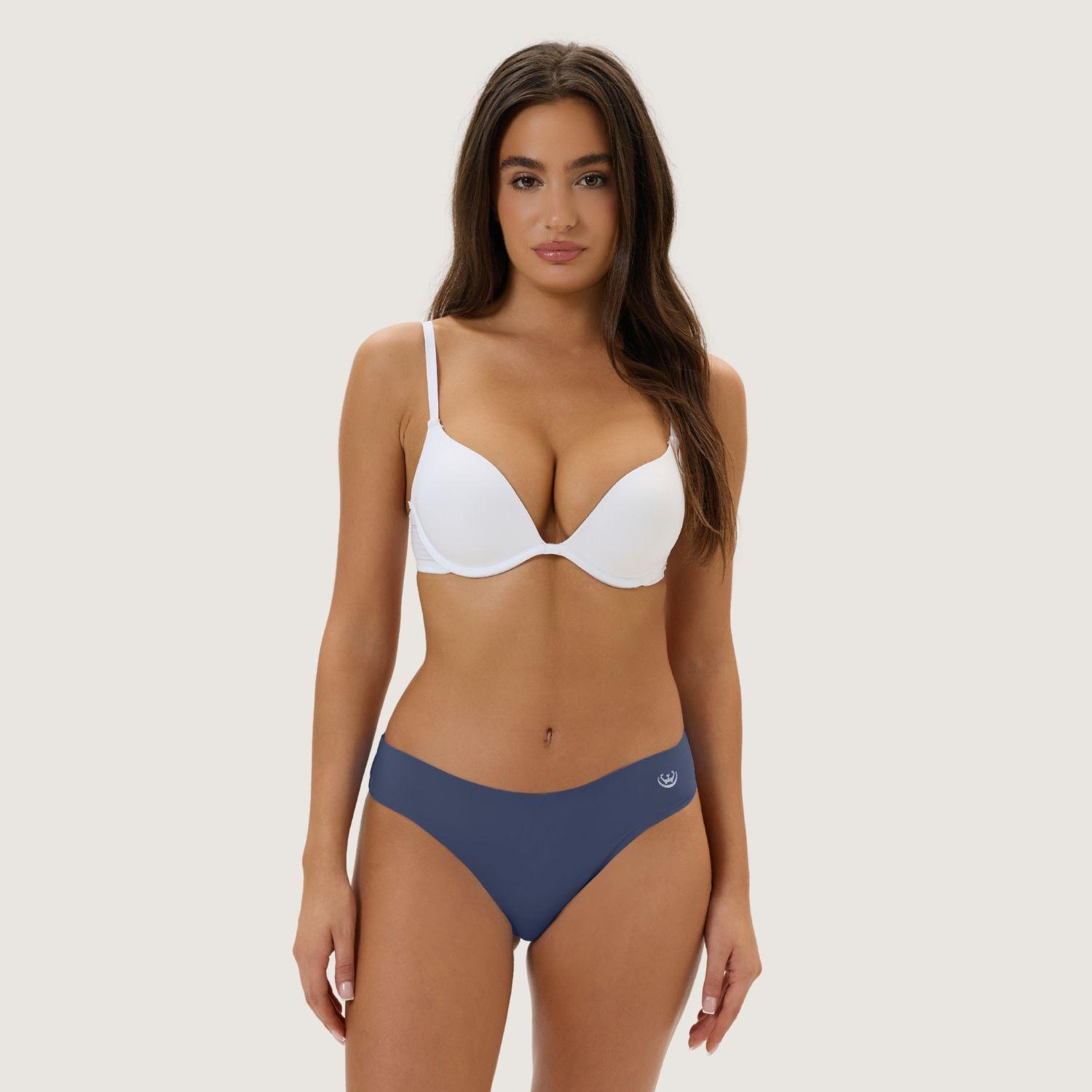 Pack de 6 Calzones Bikini – Microfibra Corte Laser Mujer-2
