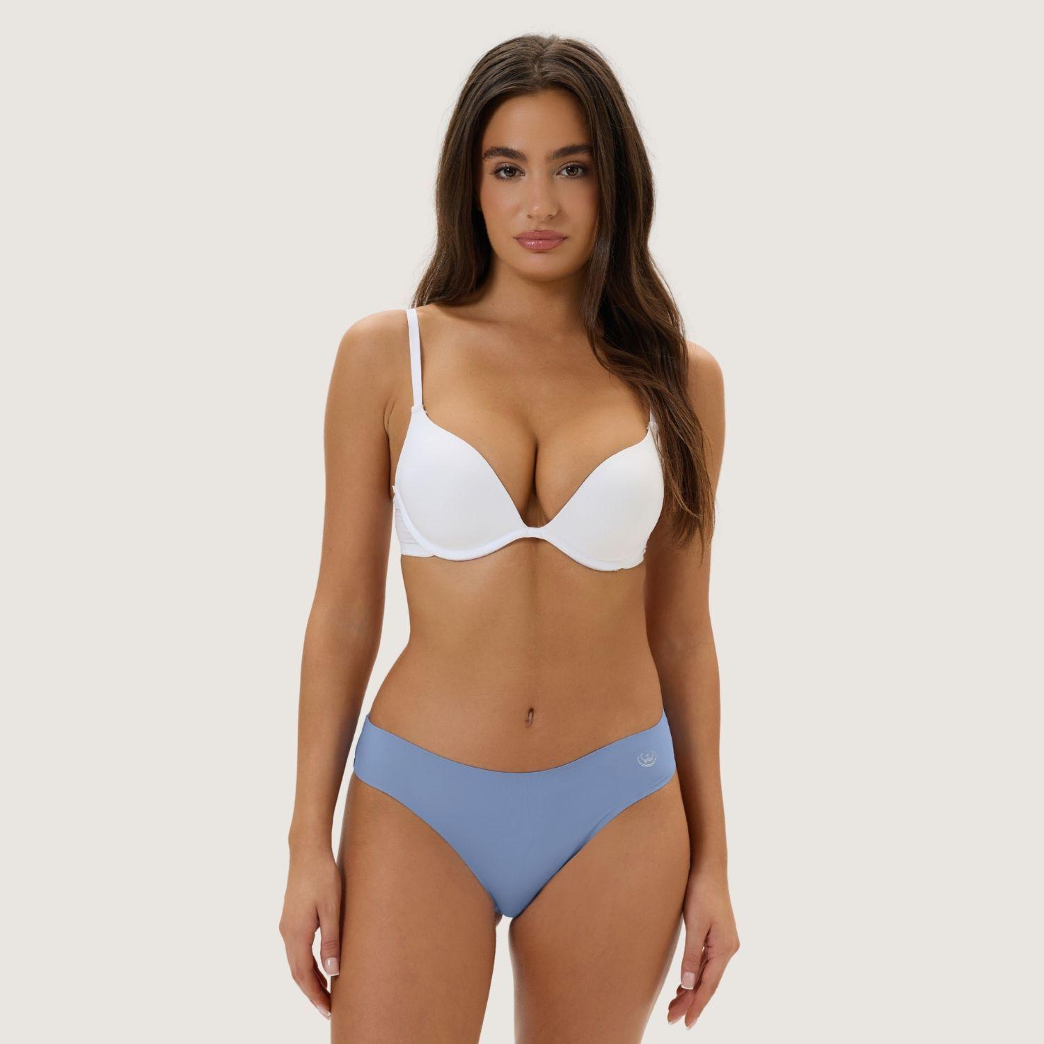 Pack de 6 Calzones Bikini – Microfibra Corte Laser Mujer-4