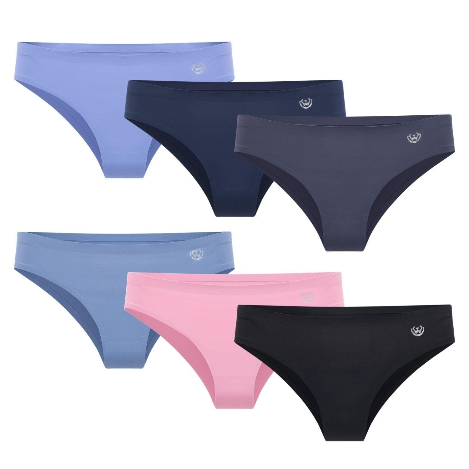 Pack de 6 Calzones Bikini – Microfibra Corte Laser Mujer-7