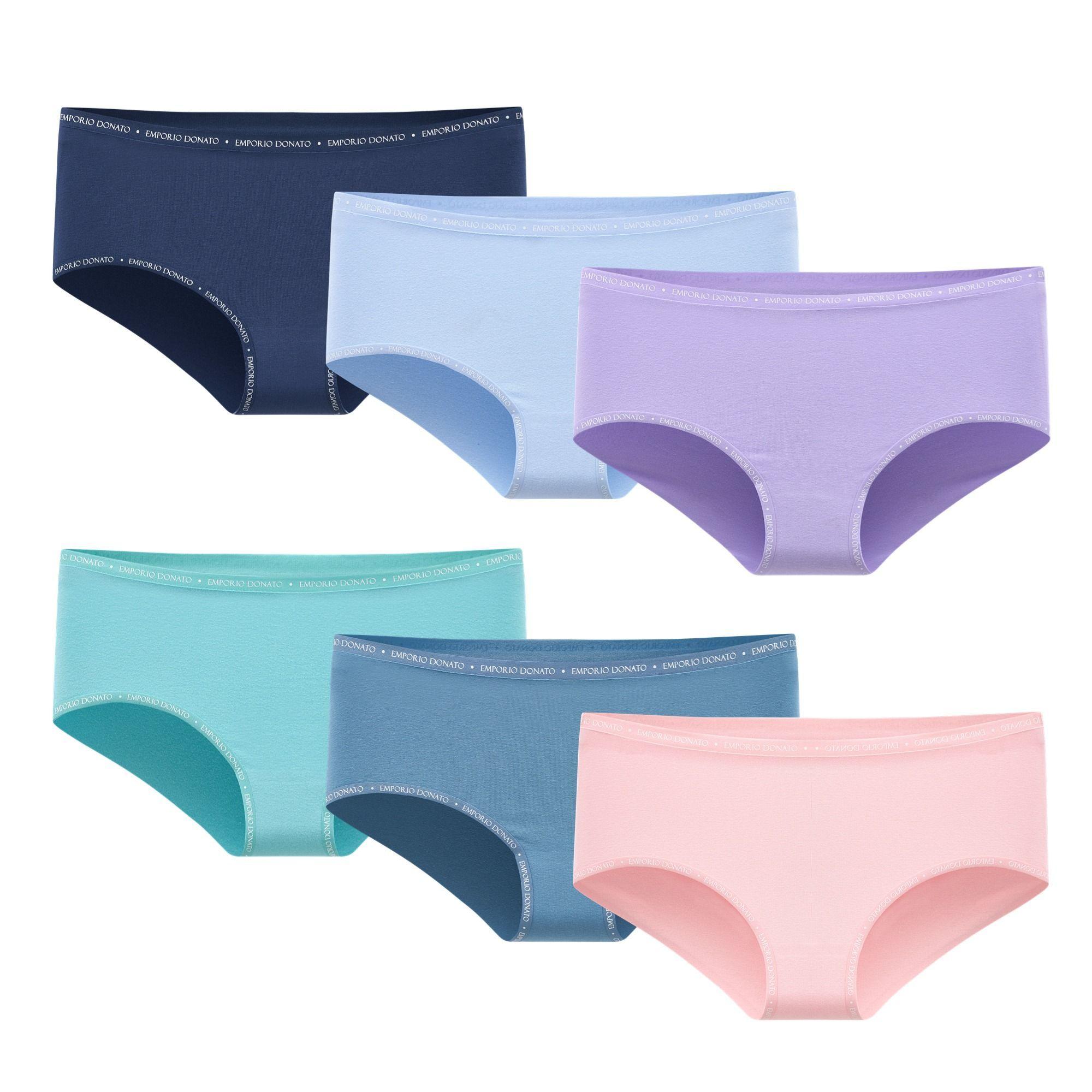 Pack de 6 Calzones Bikini Algodón Mujer .-7