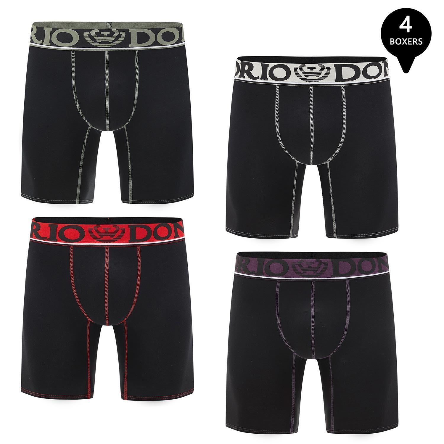 Pack de 4 Boxer Largo Algodón Hombre-0