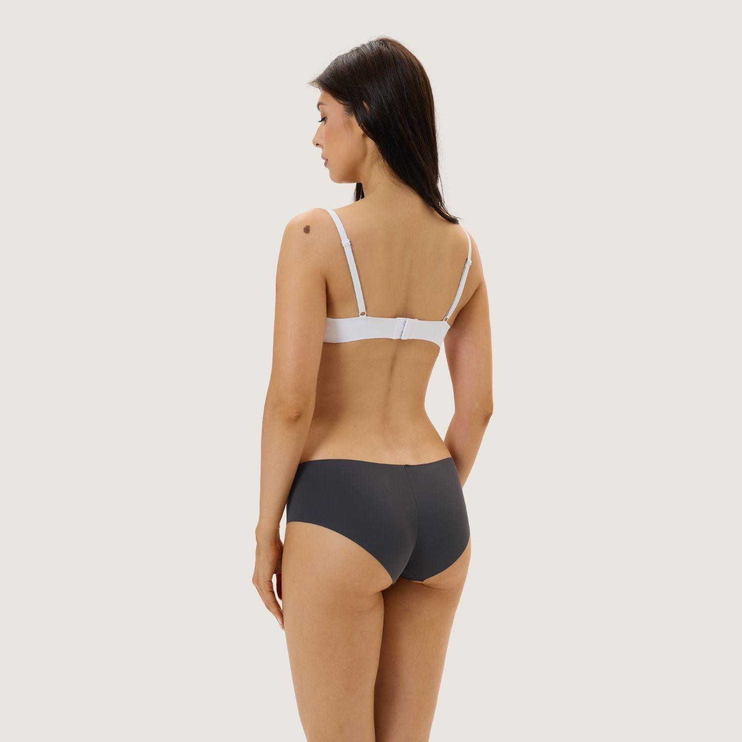 Pack de 6 Calzones - Bikini Microfibra Corte Laser Mujer.-1