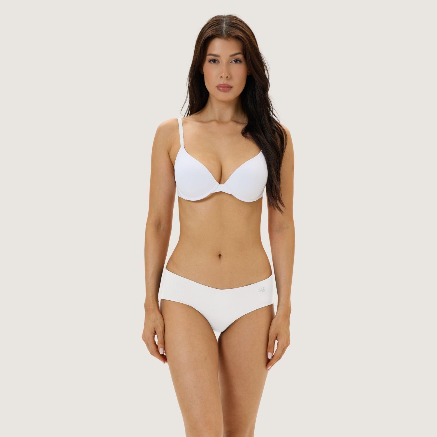 Pack de 6 Calzones - Bikini Microfibra Corte Laser Mujer.-2