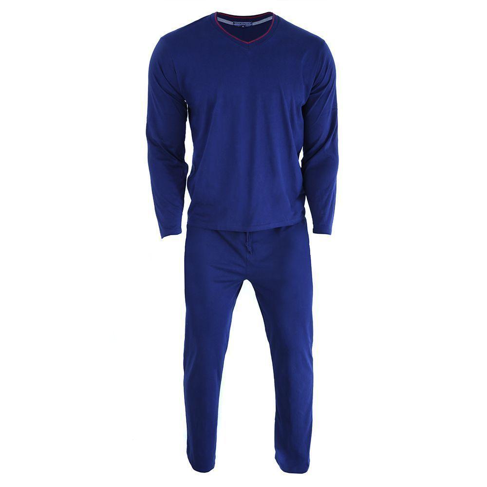 Pijama Manga Larga Algodón Hombre Pack 2-2
