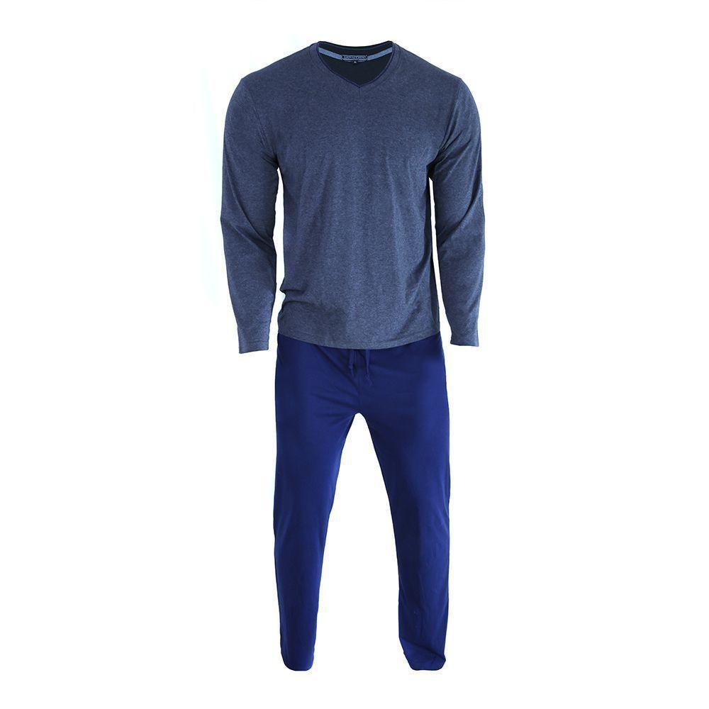 Pijama Manga Larga Algodón Hombre Pack 2-3