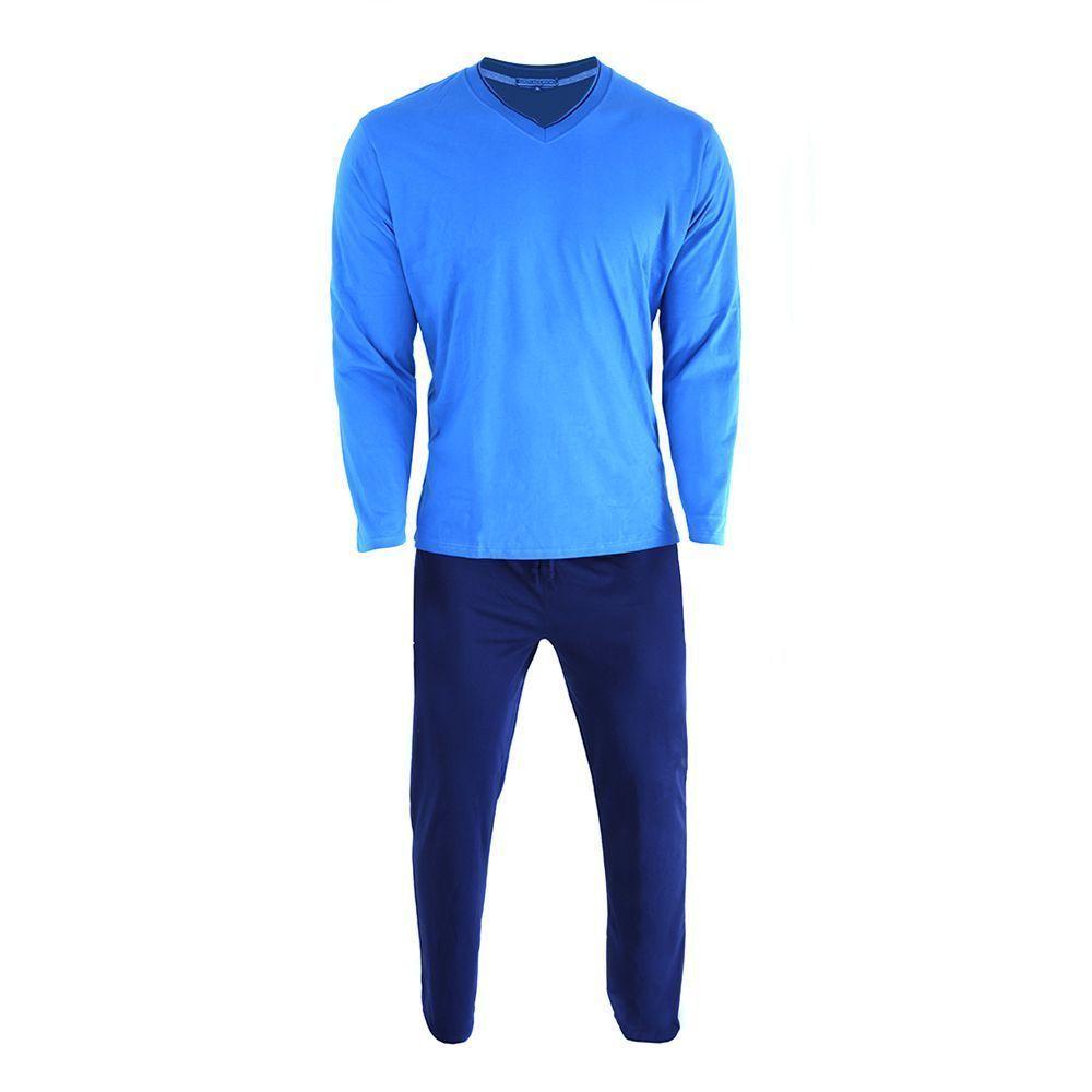 Pijama Manga Larga Algodón Hombre Pack 2-4