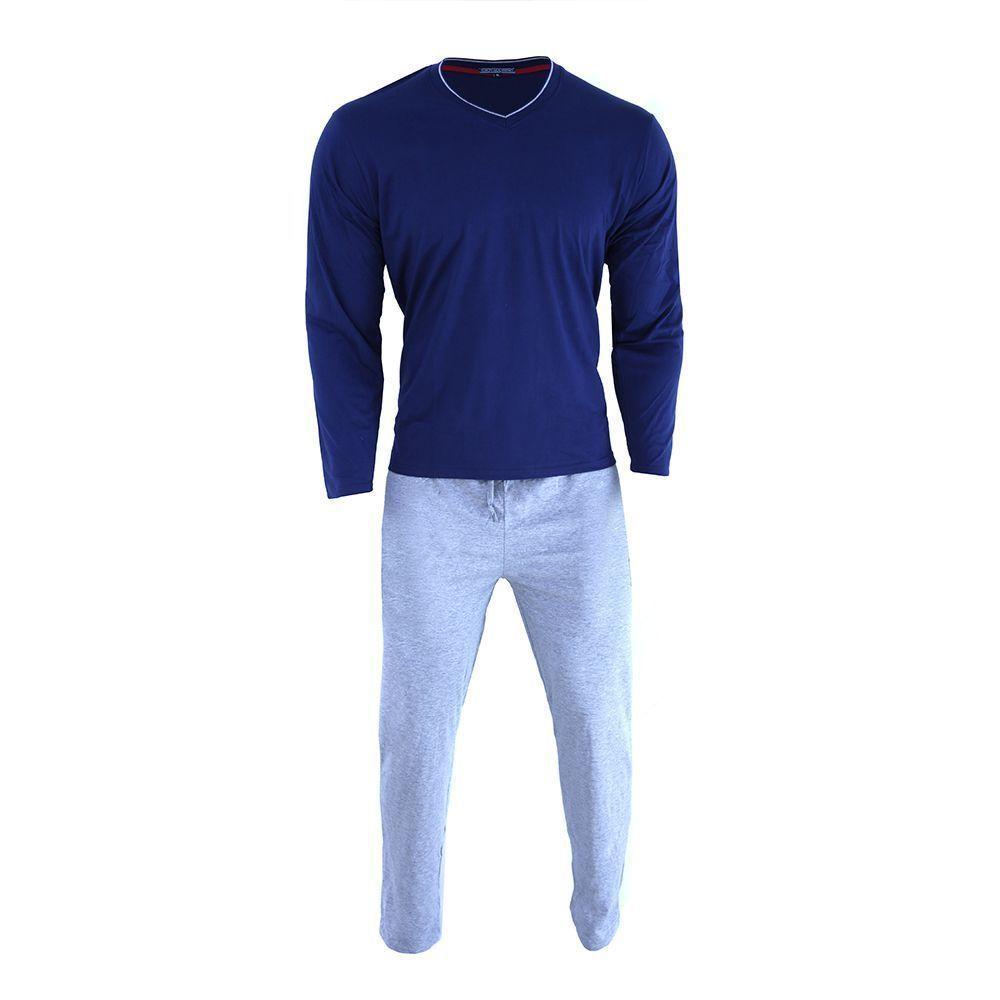 Pijama Manga Larga Algodón Hombre Pack 2-5