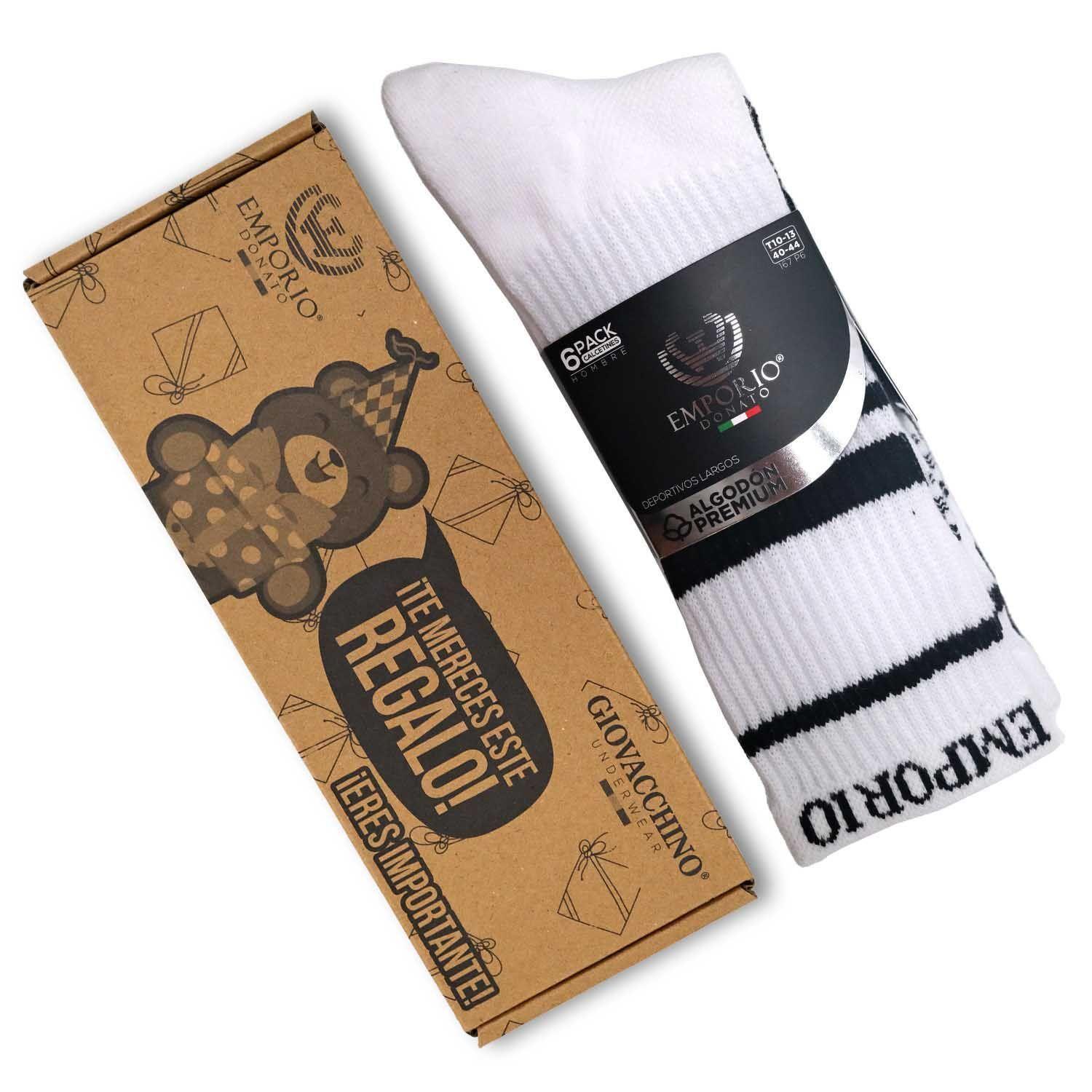 Pack de 6 Calcetines Largos Deportivos Hombre-6