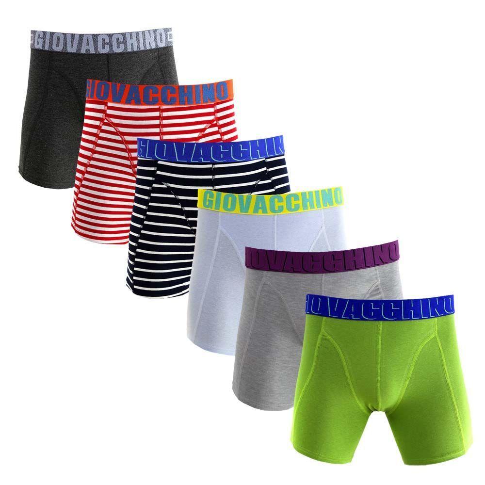 Boxer Medio Algodón Hombre Pack 6-0