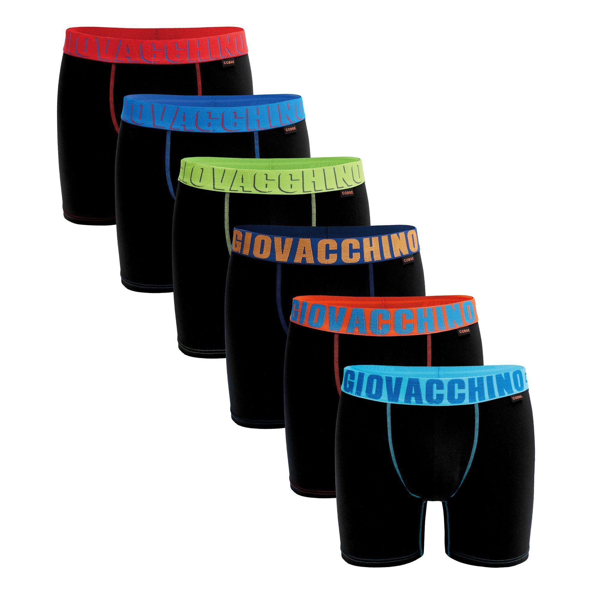 Pack de 6 Boxer Medio Algodón Hombre Giovacchino-0