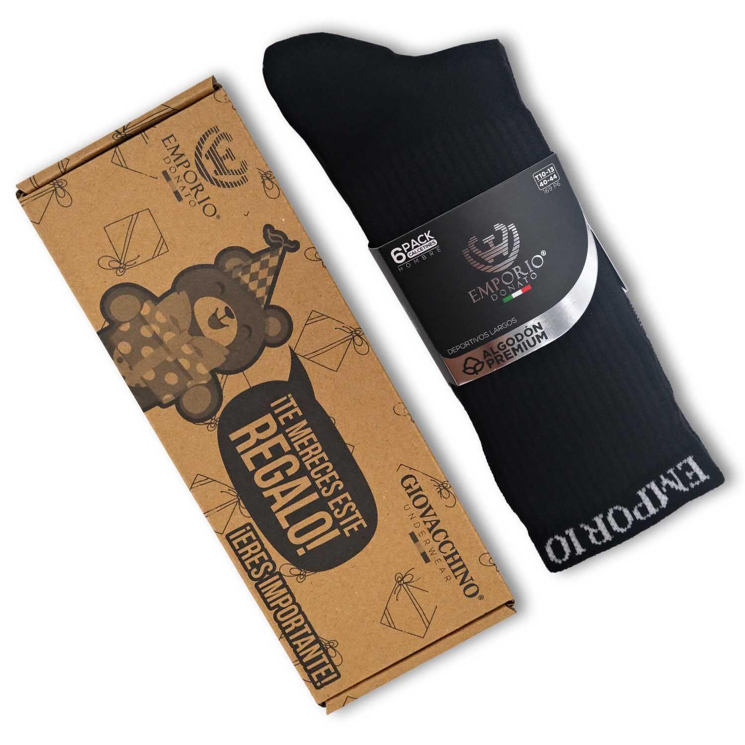 Pack de 6 Calcetines Largos Deportivos Hombre-4