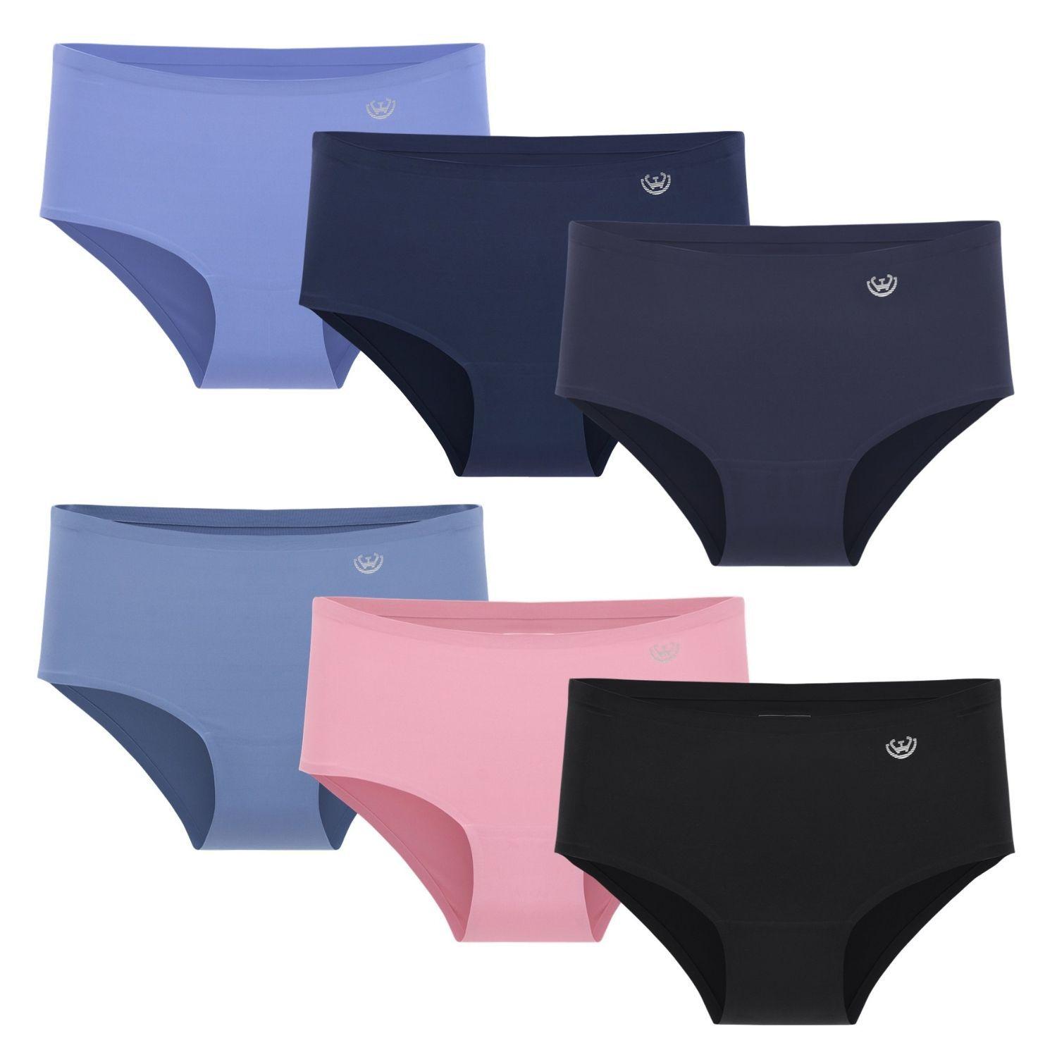 Pack de 6 Calzones Pantaleta – Microfibra Corte Laser Mujer-6