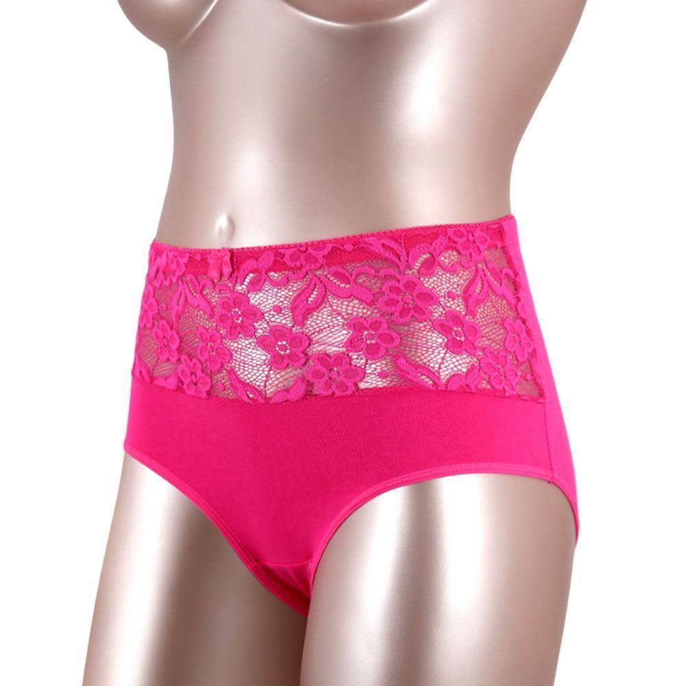 Calzon Tiro Alto Algodón con Encaje Pack 6-4