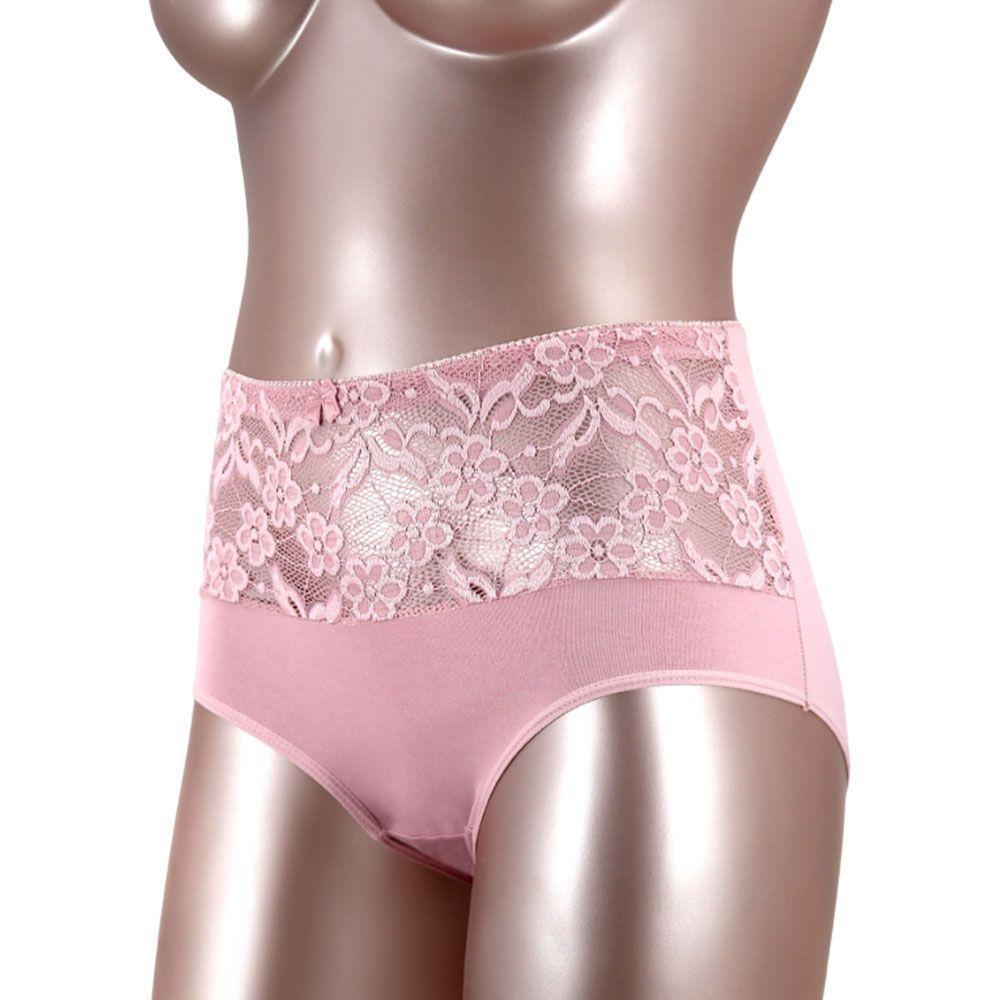 Calzon Tiro Alto Algodón con Encaje Pack 6-6