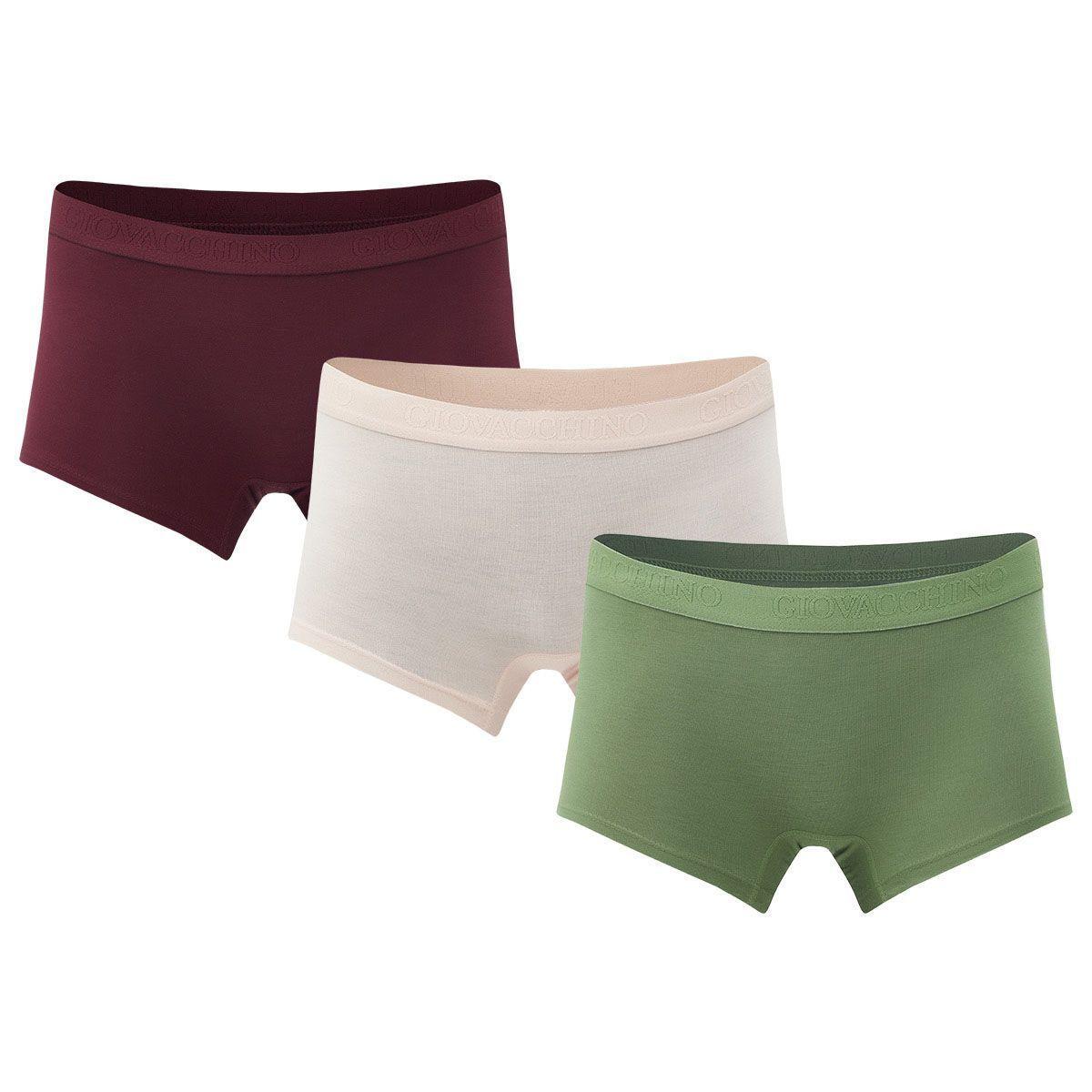 Pack de 3 Calzones Boxer Pantaleta bambú Mujer-1