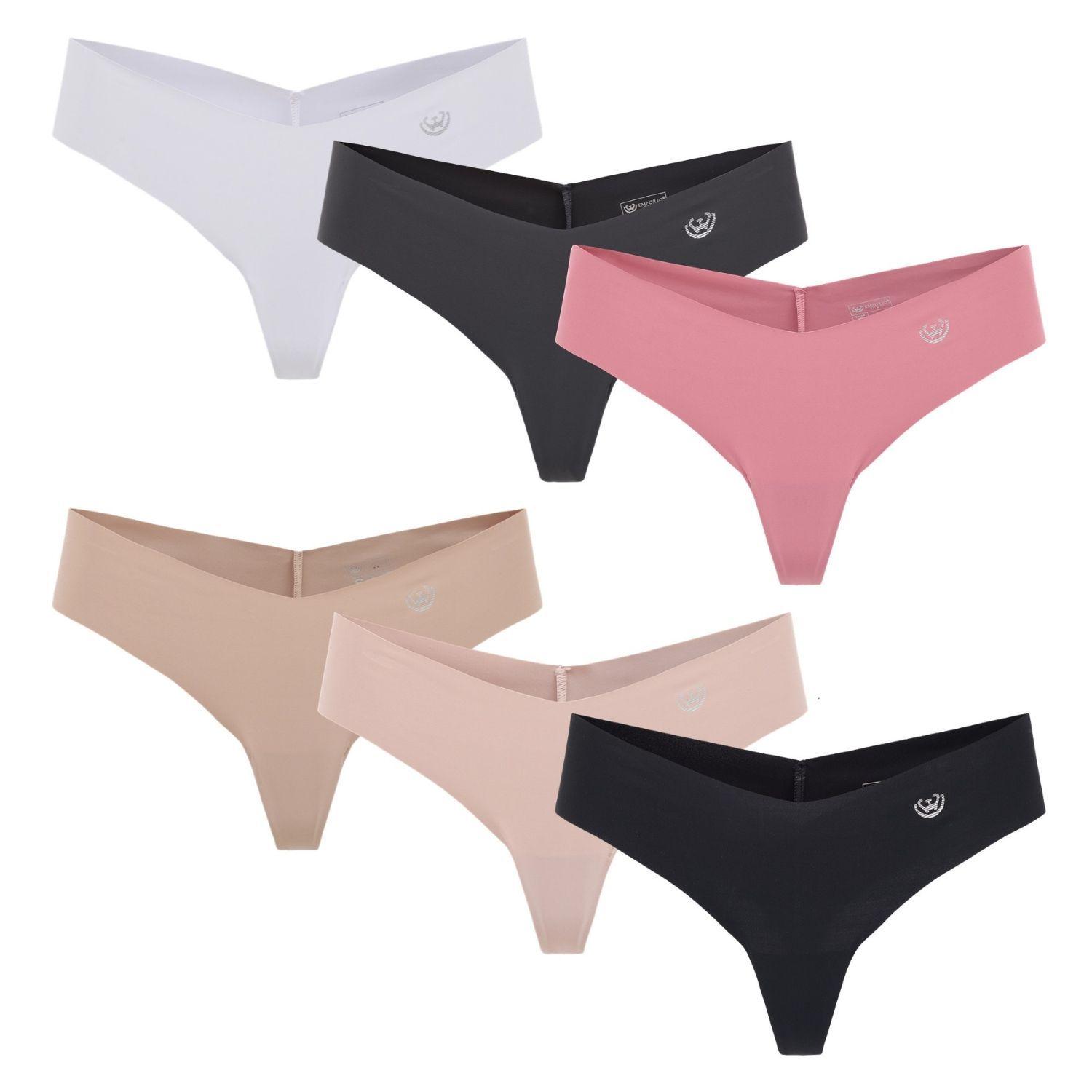 Pack de 6 Calzones Colaless Microfibra Corte Laser -  Mujer-7