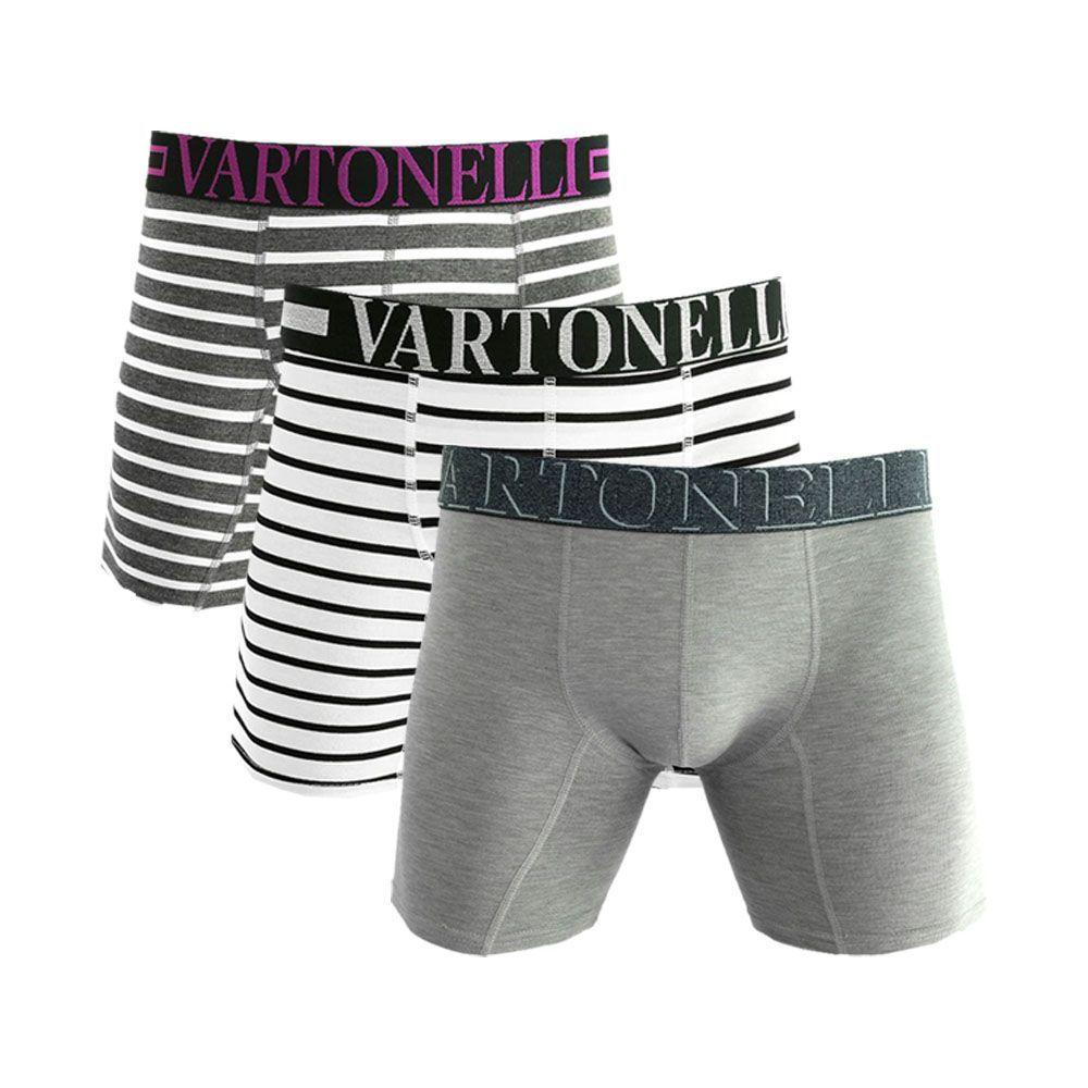 Boxer Largo Algodón Hombre – Pack 3-1