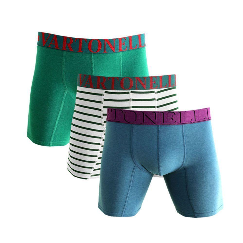 Boxer Largo Algodón Hombre – Pack 3-0